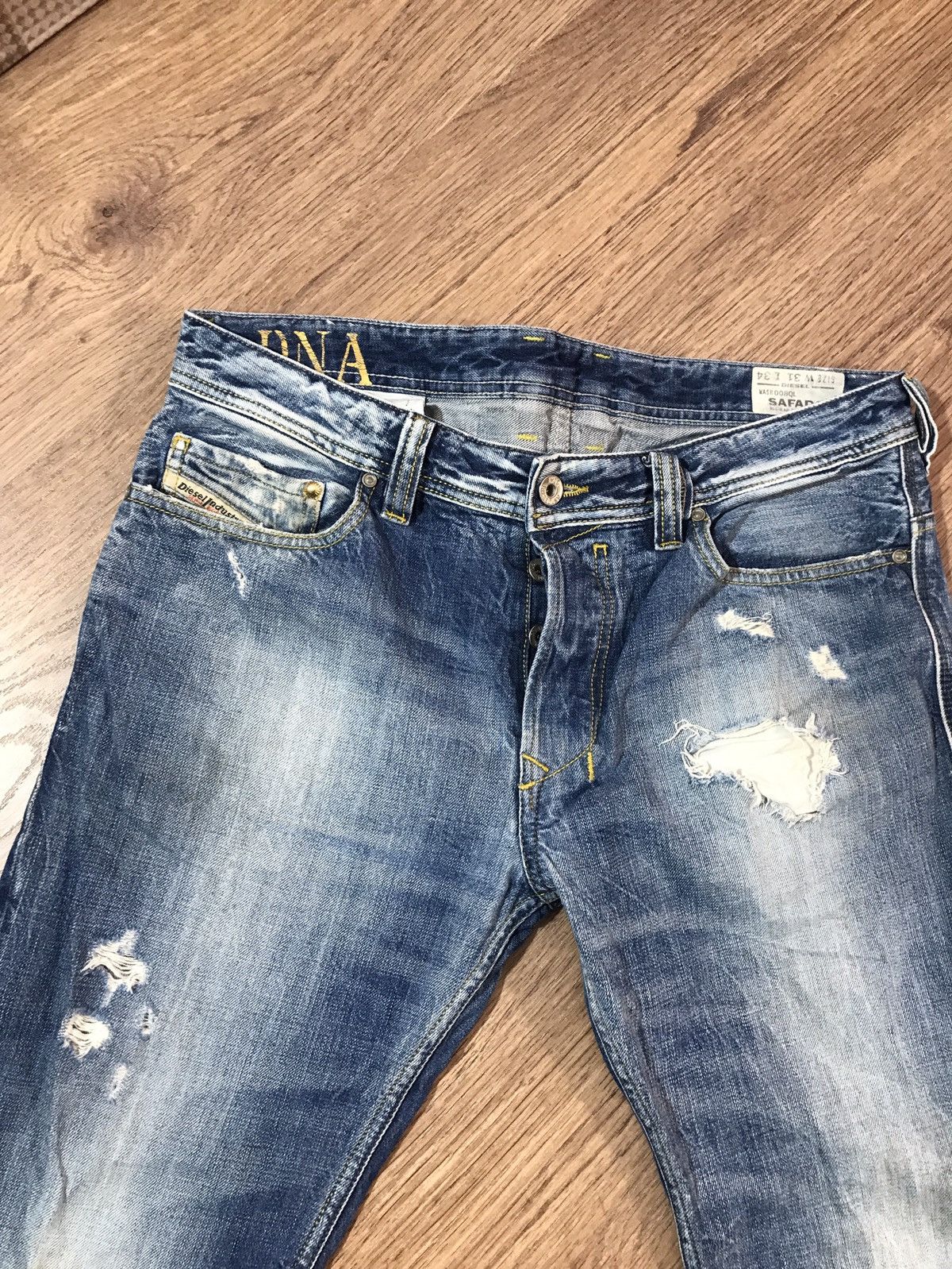 Diesel × Vintage Vintage Diesel Safado distressed denim pants jeans Size US 31 - 4 Thumbnail
