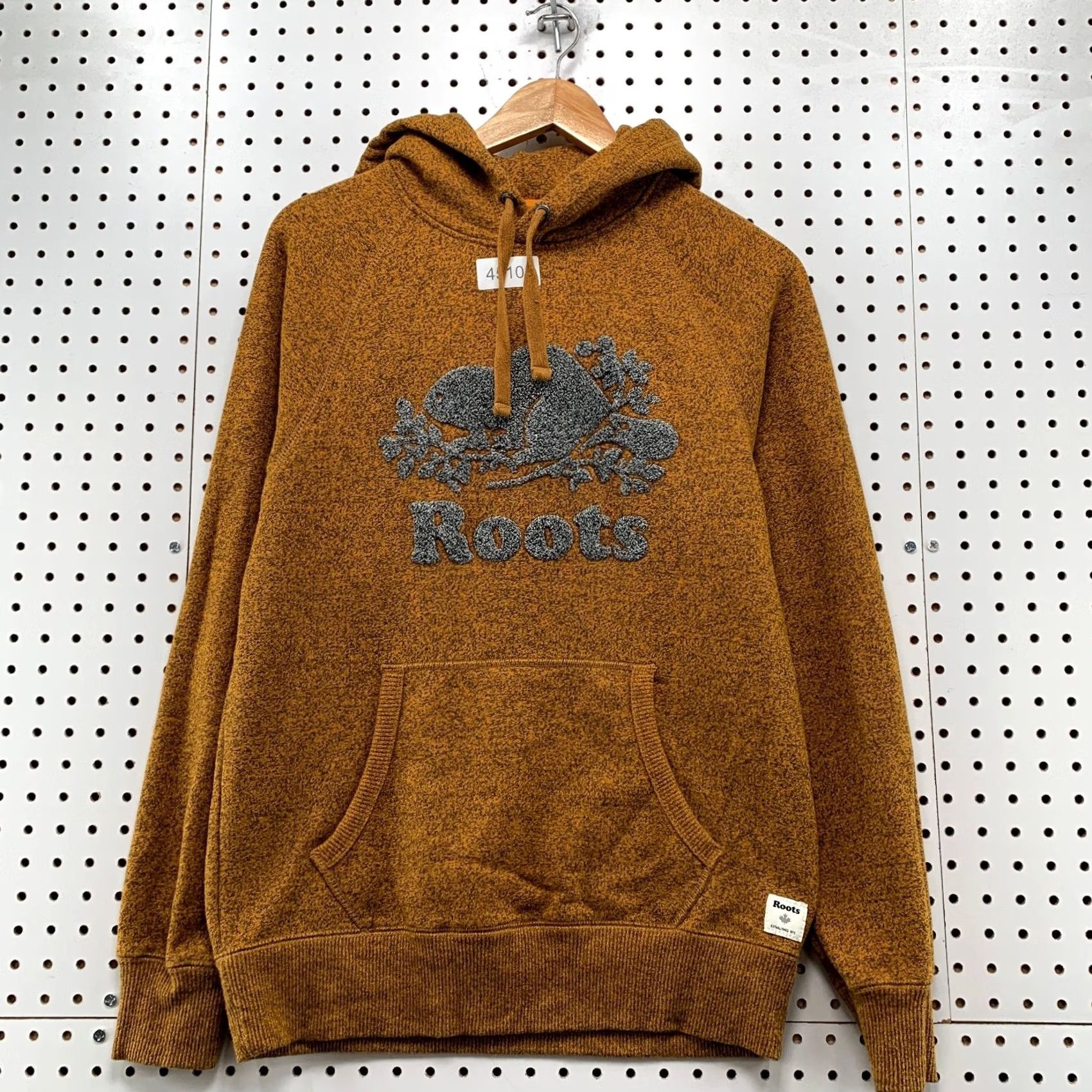 Roots Roots Hoodie Mens XS Brown Hazelnut Velvet Graphic Outdoor Kanga Sweatshirt Pullover Winter 10s Mens Size US XS / EU 42 / 0 - 2 Thumbnail