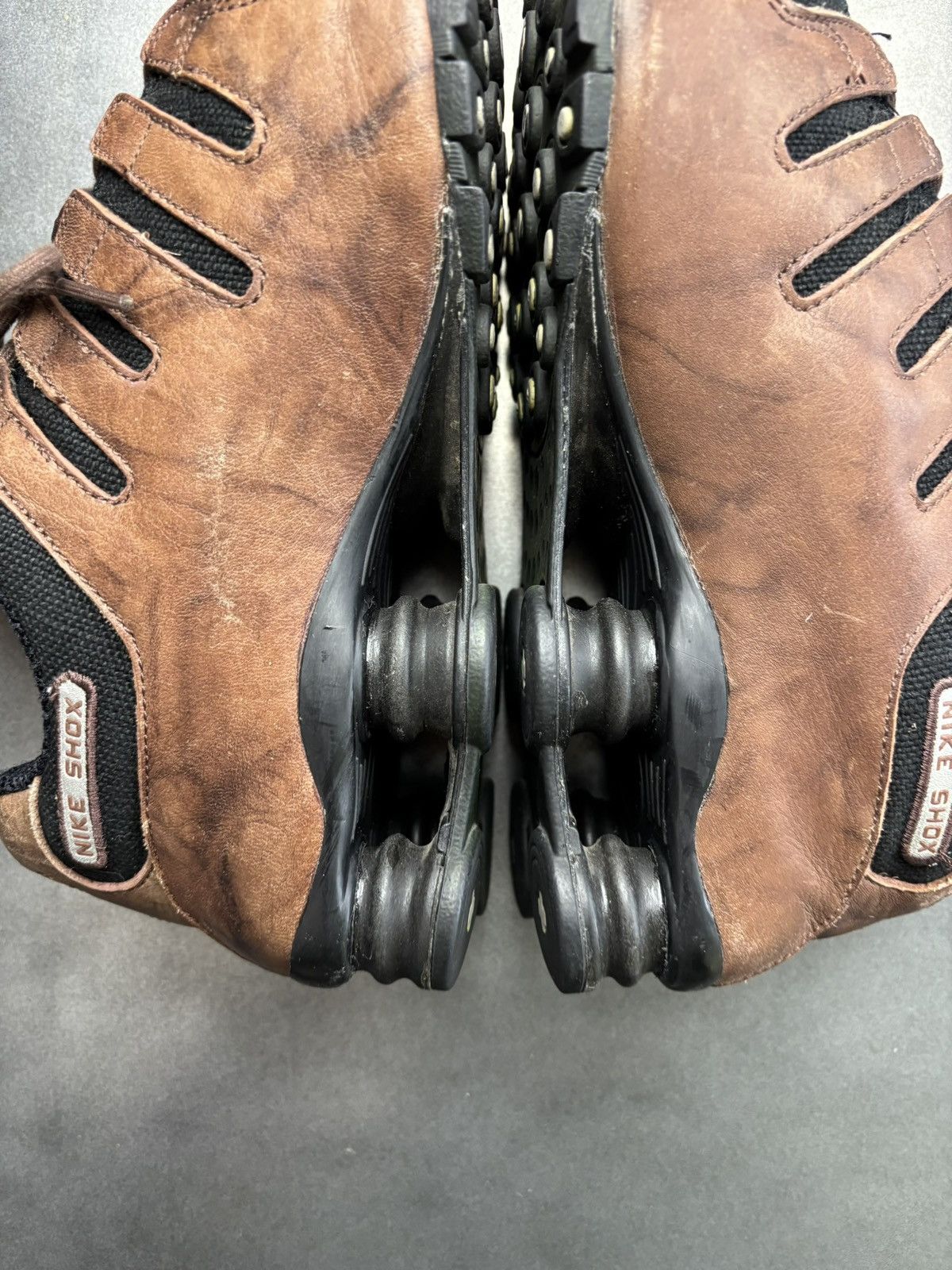 Nike × Vintage 2006 Nike Shox NZ Leather 309433-201 2000s Vintage EU Mens Size US 11 / EU 44 - 14 Thumbnail