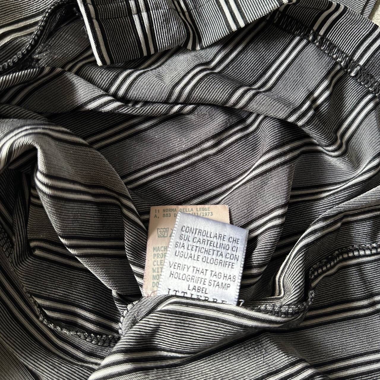 Versace × Vintage RARE GIANNI VERSACE SHIRT STRIPED FLANNEL MEDUZA Jellyfish Size US L / EU 52-54 / 3 - 6 Thumbnail