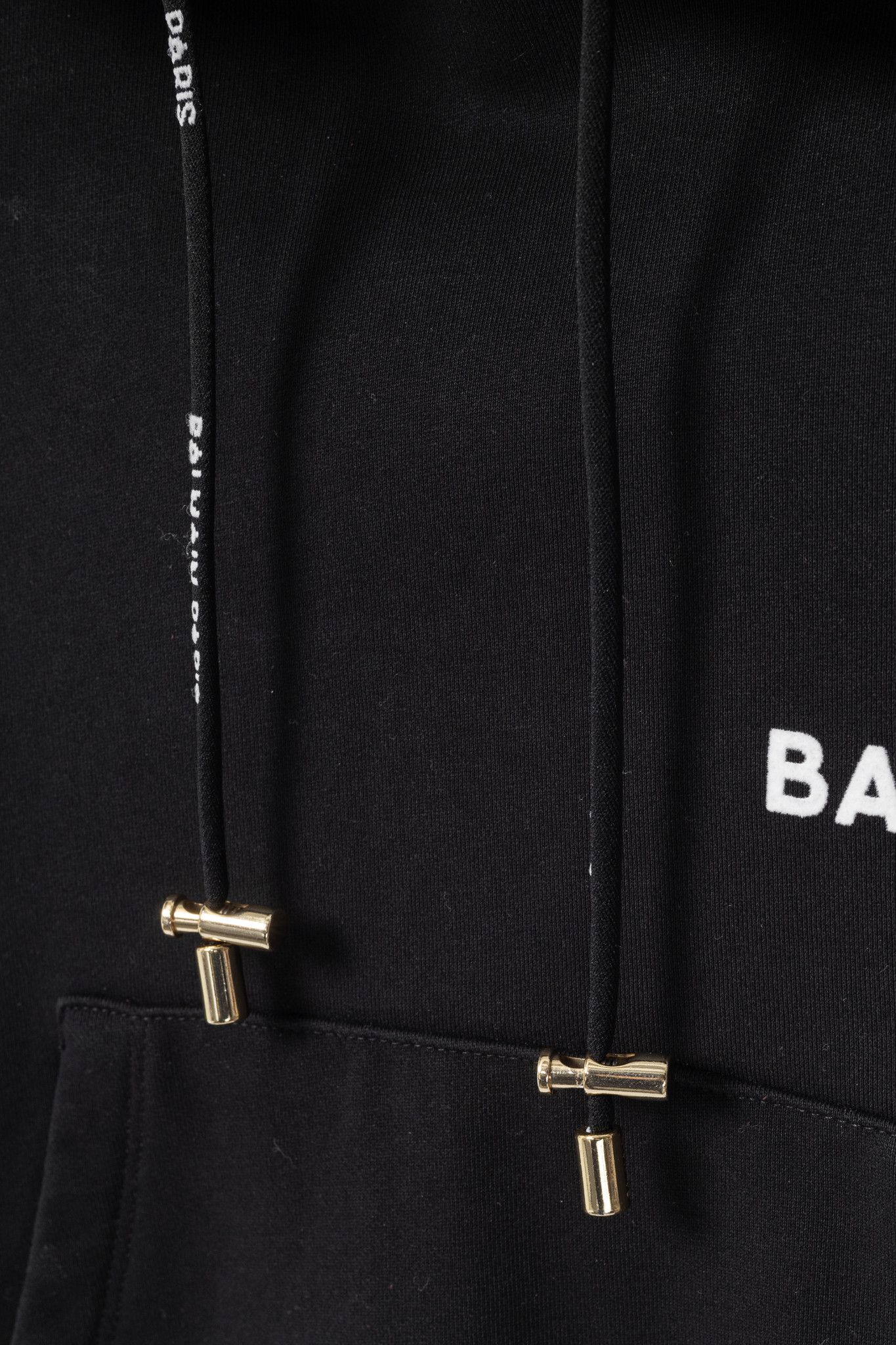 Balmain Balmain Black Cropped Cotton Logo Hoodie Size M / US 6-8 / IT 42-44 - 8 Thumbnail