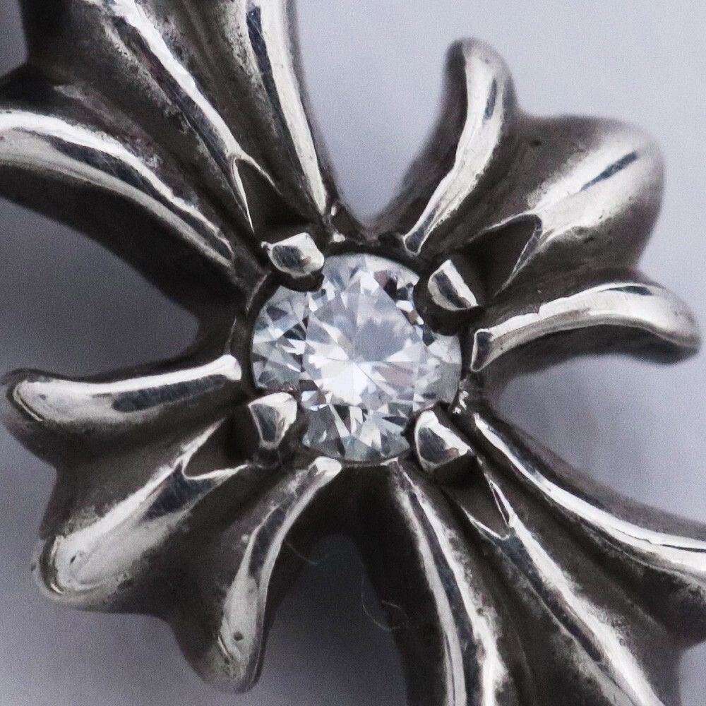 Chrome Hearts Chrome Hearts Diamond Tiny CH Cross Drop Earring Size ONE SIZE - 4 Thumbnail