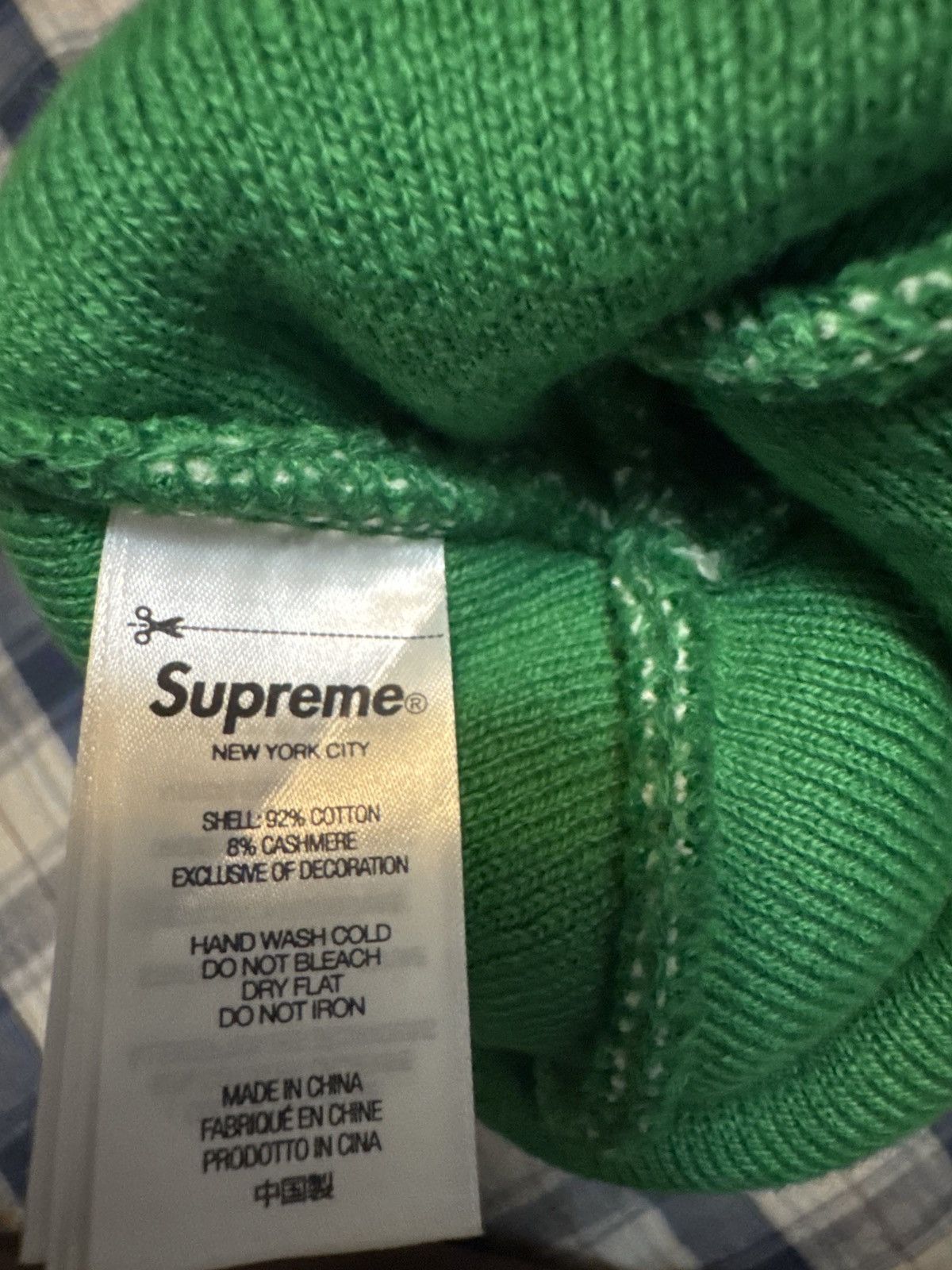 Supreme Supreme Big Logo Beanie Green Size ONE SIZE - 4 Thumbnail