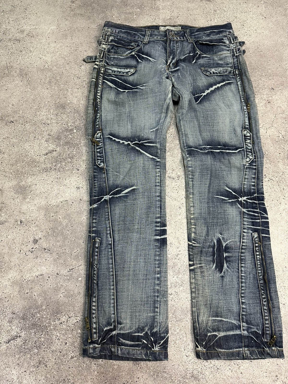 Other Vintage Junya Watanabe Balenciaga Style Denim Jeans Y2K Size US 34 / EU 50 - 7 Thumbnail