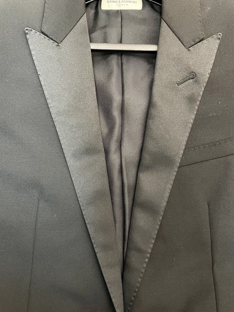 Other Saint Laurent Black Satin Blazer Jacket-2507 Size US L / EU 52-54 / 3 - 8 Thumbnail