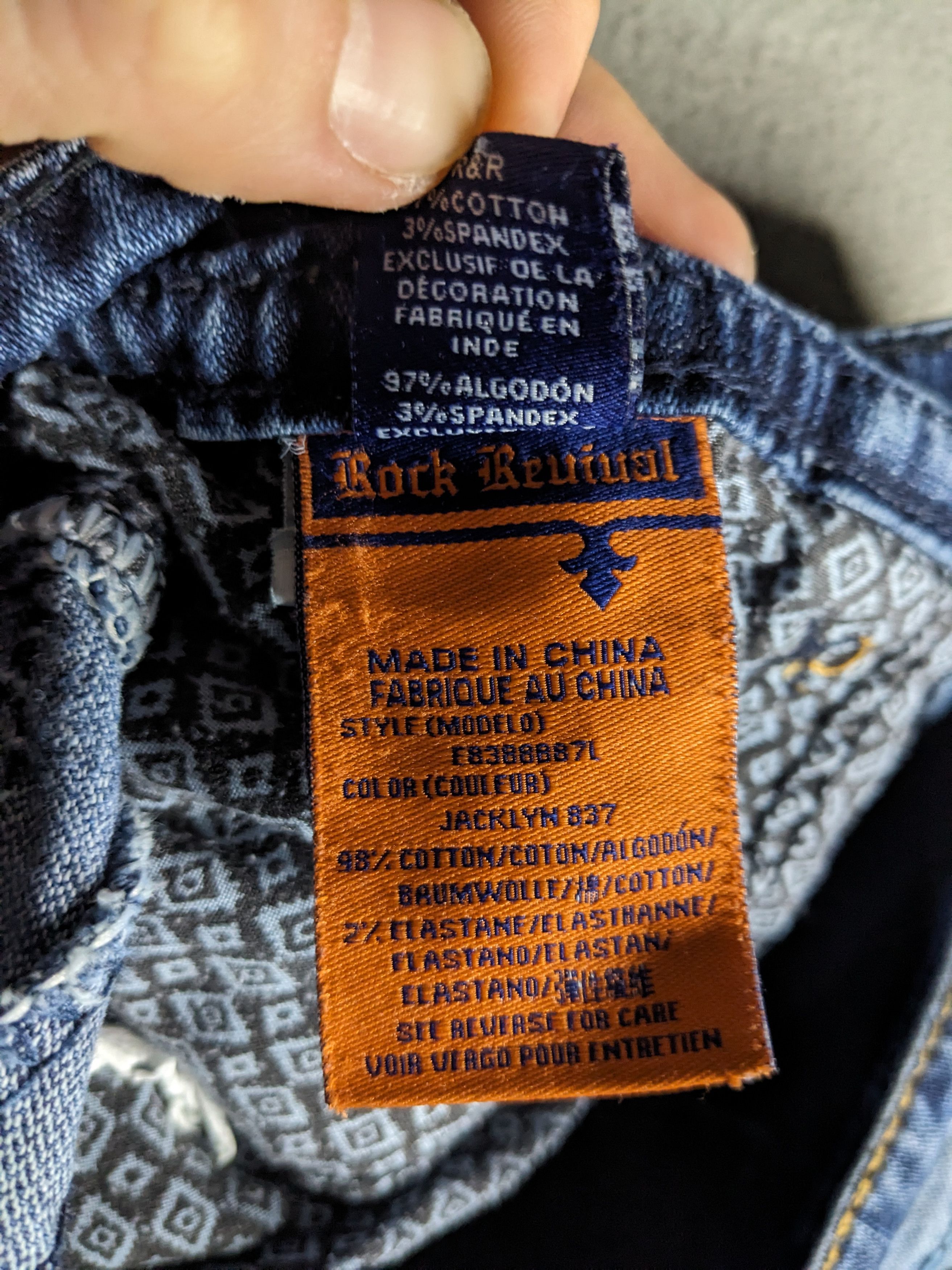 Rock Revival Rock Revival Jacklyn Jeans 34 Cropped Bootcut 25” Inseam Size 34" / US 12 / IT 48 - 14 Thumbnail