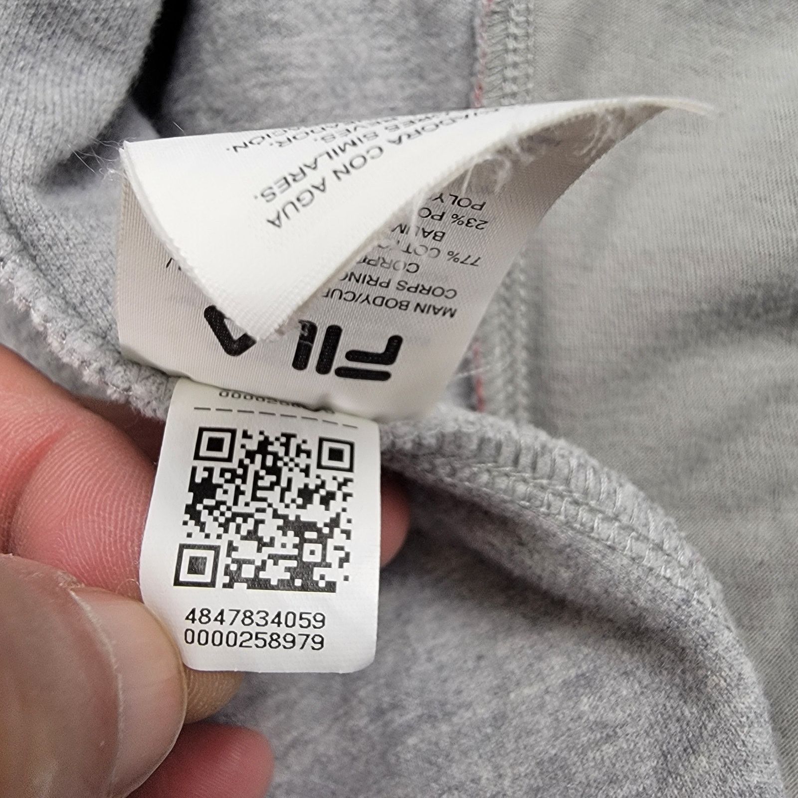 Fila Fila Mens Zip Up Jacket Sz L Gray (548) Size US L / EU 52-54 / 3 - 7 Thumbnail
