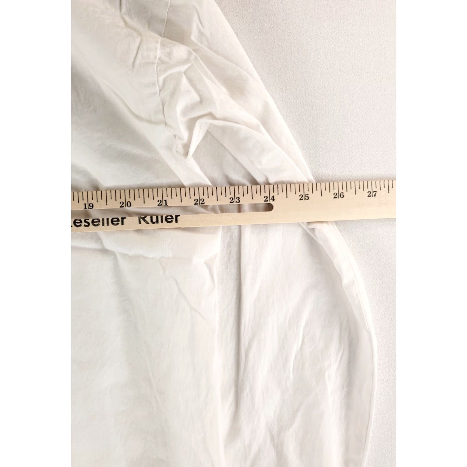 Eileen Fisher Eileen Fisher Button-Up Shirt Long Sleeve White 97% Cotton 3% Spandex Womens M Size M / US 6-8 / IT 42-44 - 4 Thumbnail