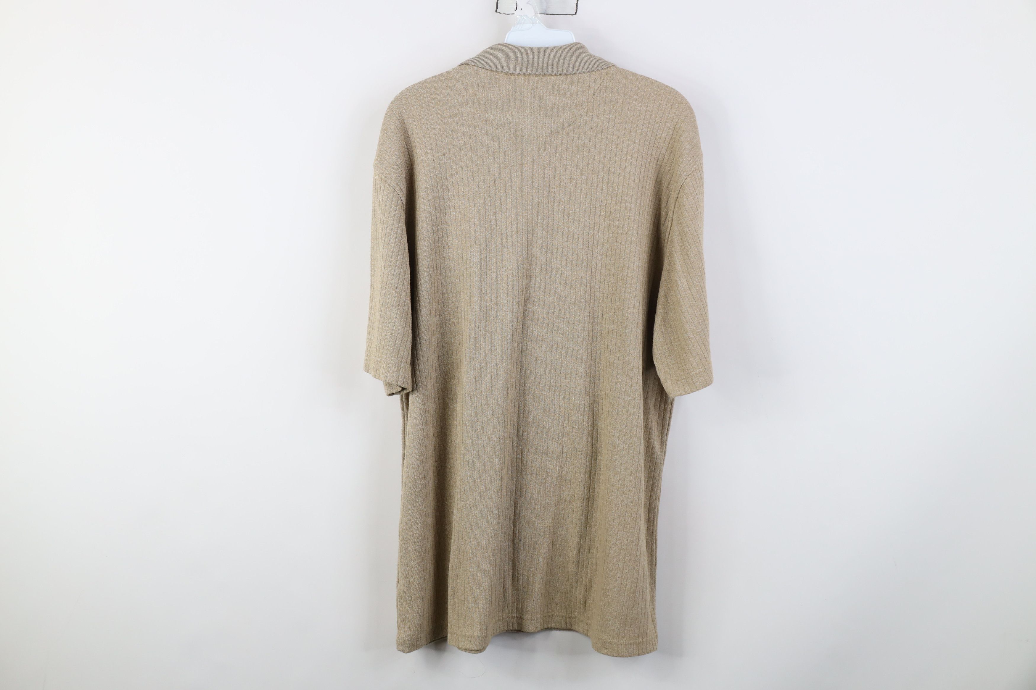 Vintage Vintage 90s Y2K Streetwear Ribbed Collared Golf Polo Shirt Size US L / EU 52-54 / 3 - 9 Thumbnail