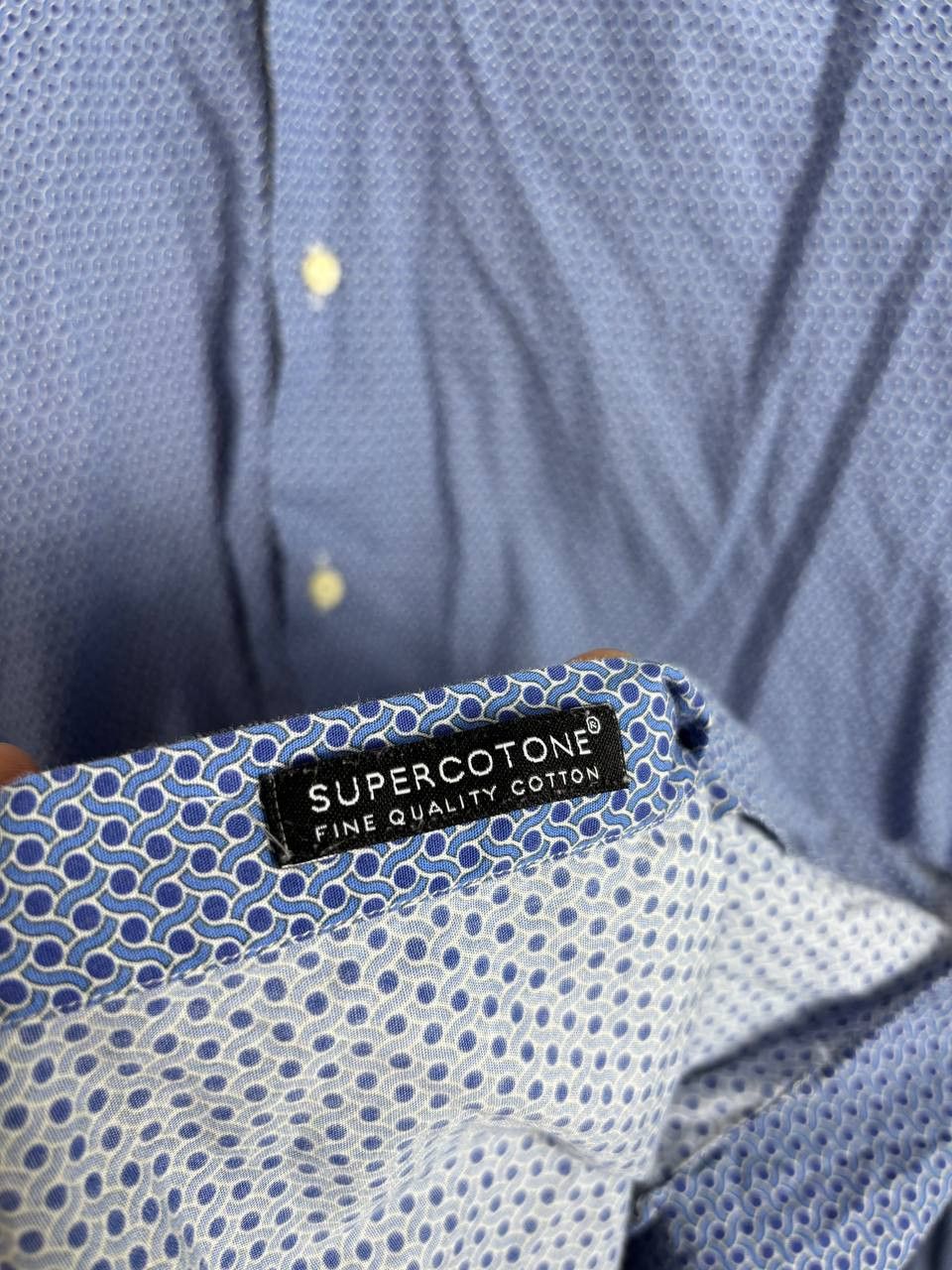 L.B.M. 1911 RRP 190$ / L.B.M. 1911 Supercotone Print in Peas sz 15⅓ (39) Size US M / EU 48-50 / 2 - 7 Thumbnail