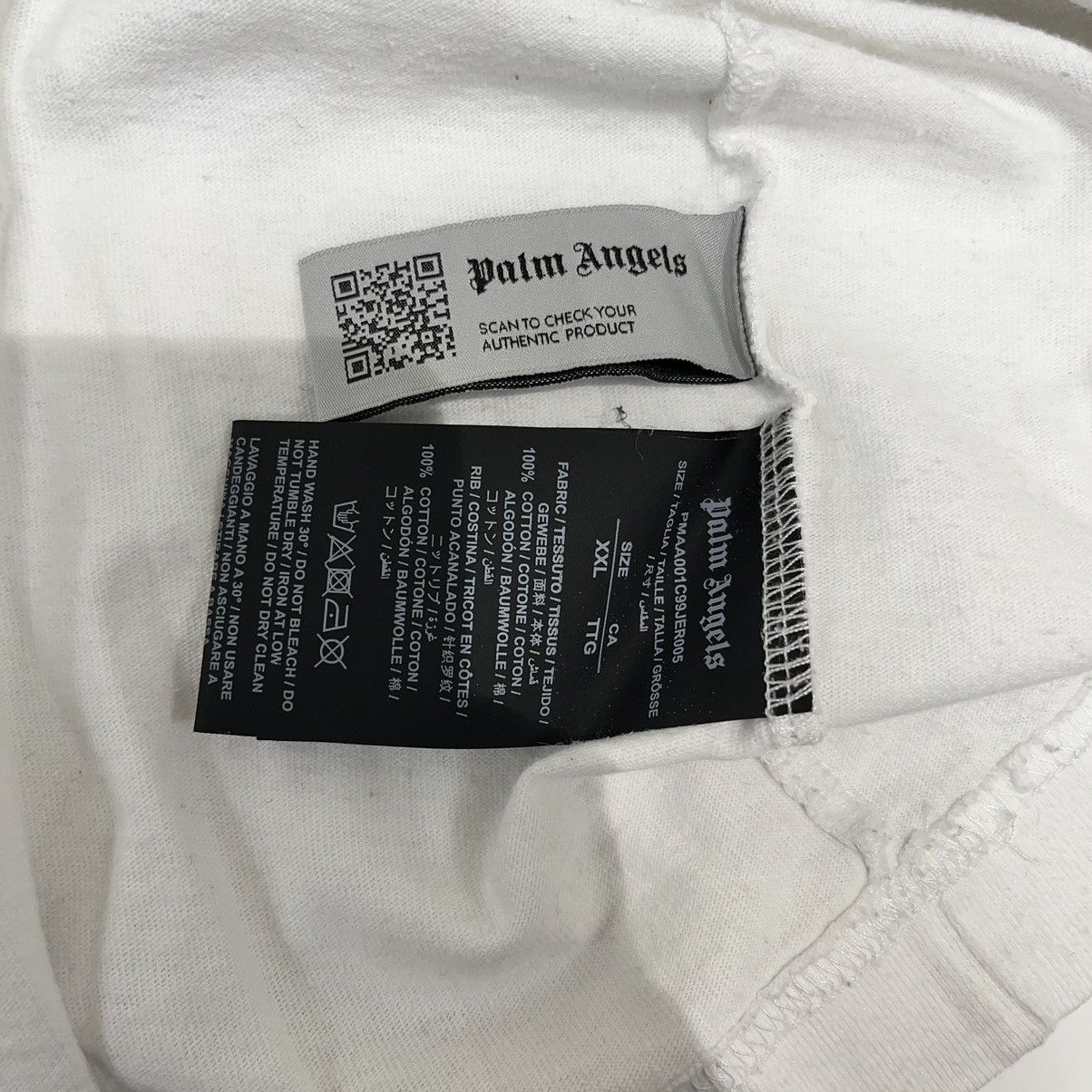 Palm Angels Palm Angels Tee White Size US XXL / EU 58 / 5 - 4 Thumbnail