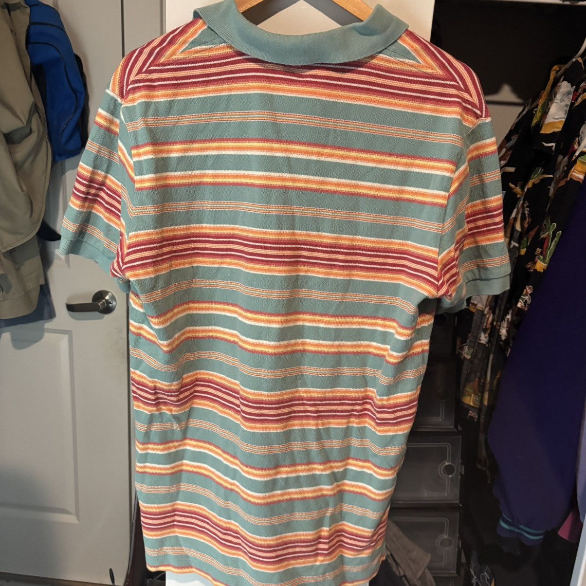 Polo Ralph Lauren Vintage Polo by Ralph Lauren Mens M Teal Green Striped Polo Size US M / EU 48-50 / 2 - 5 Thumbnail