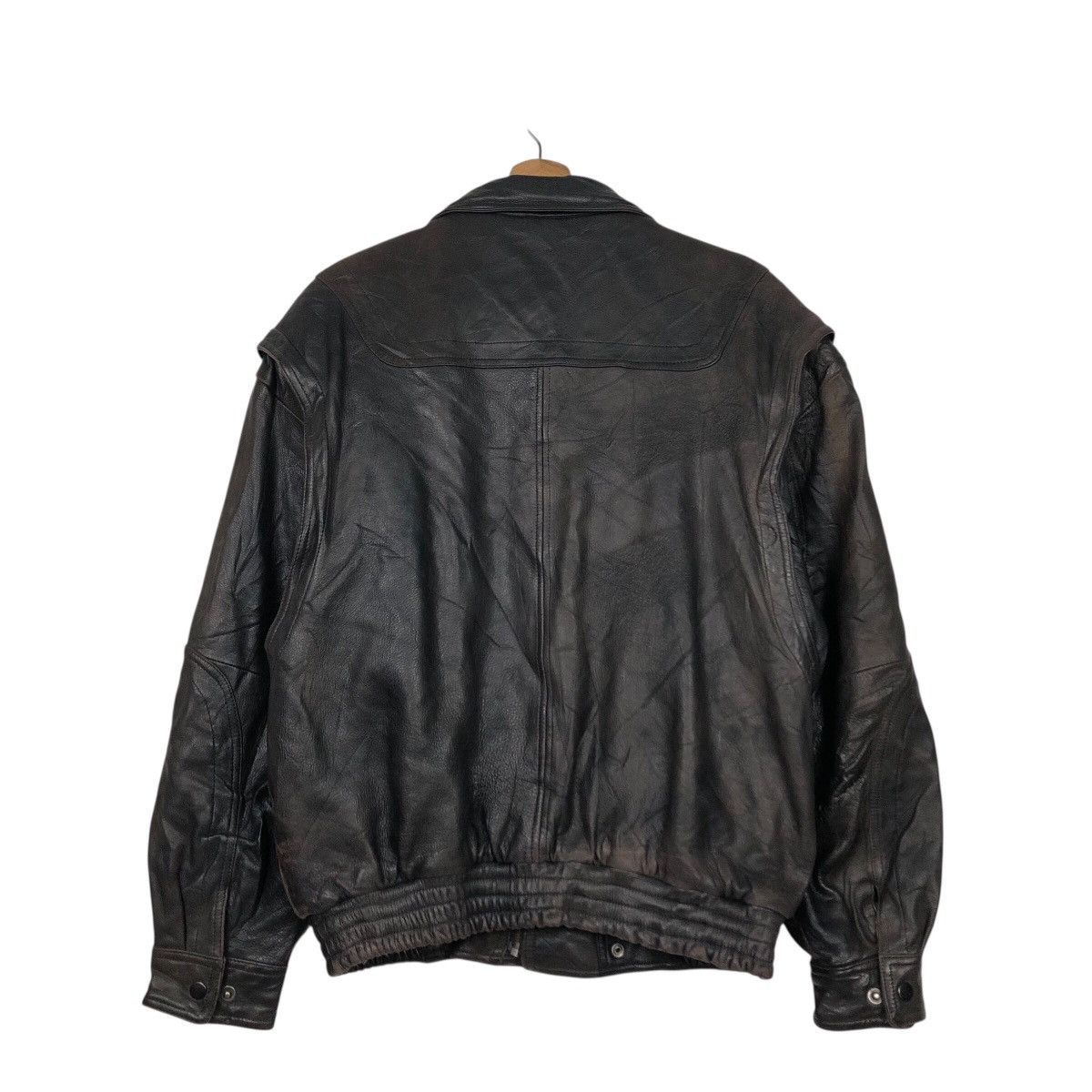 Vintage 📌Vintage Biker Leather Jacket Vivalini Aero Leather Design Size US L / EU 52-54 / 3 - 9 Thumbnail