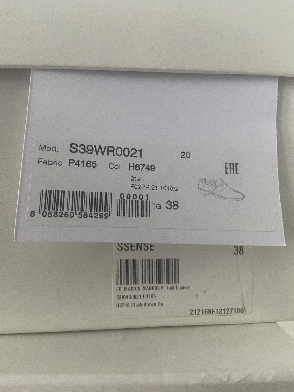 Maison Margiela Maison Margiela Brown & Black Tabi Loafers Size US 5.5 / EU 38 - 3 Thumbnail
