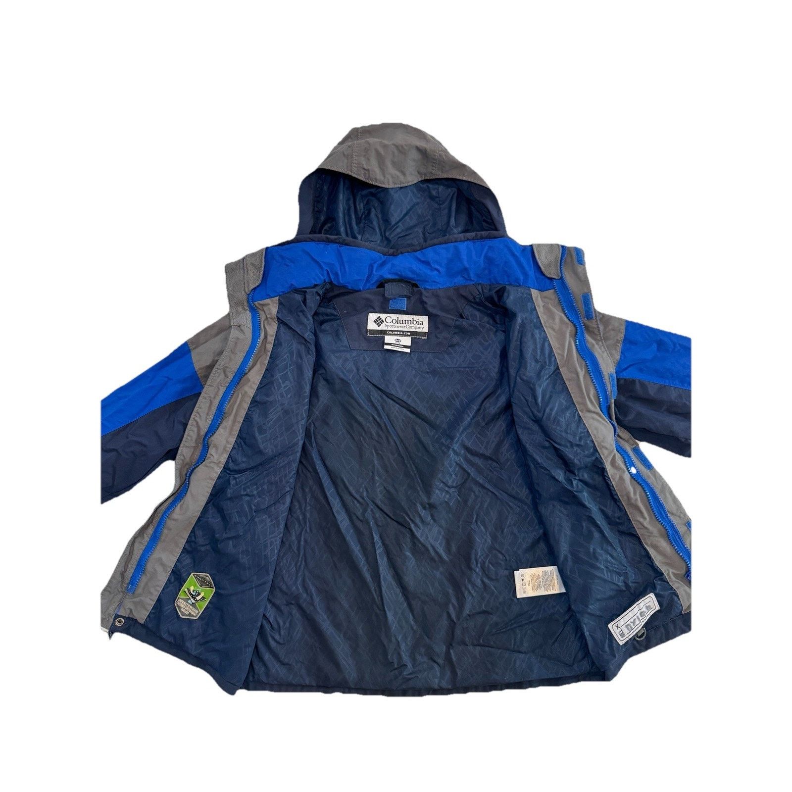 Columbia Columbia Youth M Omni-Tech Waterproof Hooded Jacket Blue Size M / US 6-8 / IT 42-44 - 9 Thumbnail