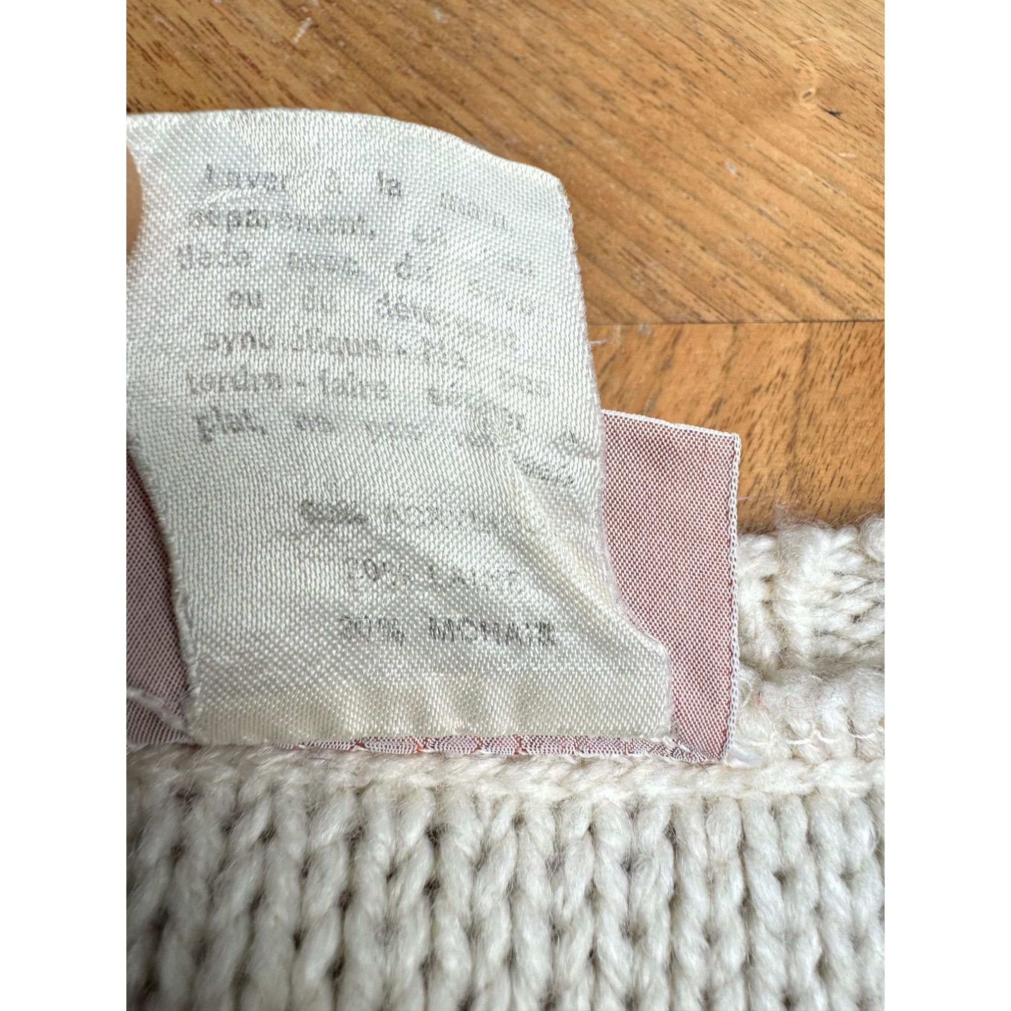 Courreges 1970s Cream & Beige Cable Knit Vest Size M / US 6-8 / IT 42-44 - 6 Thumbnail