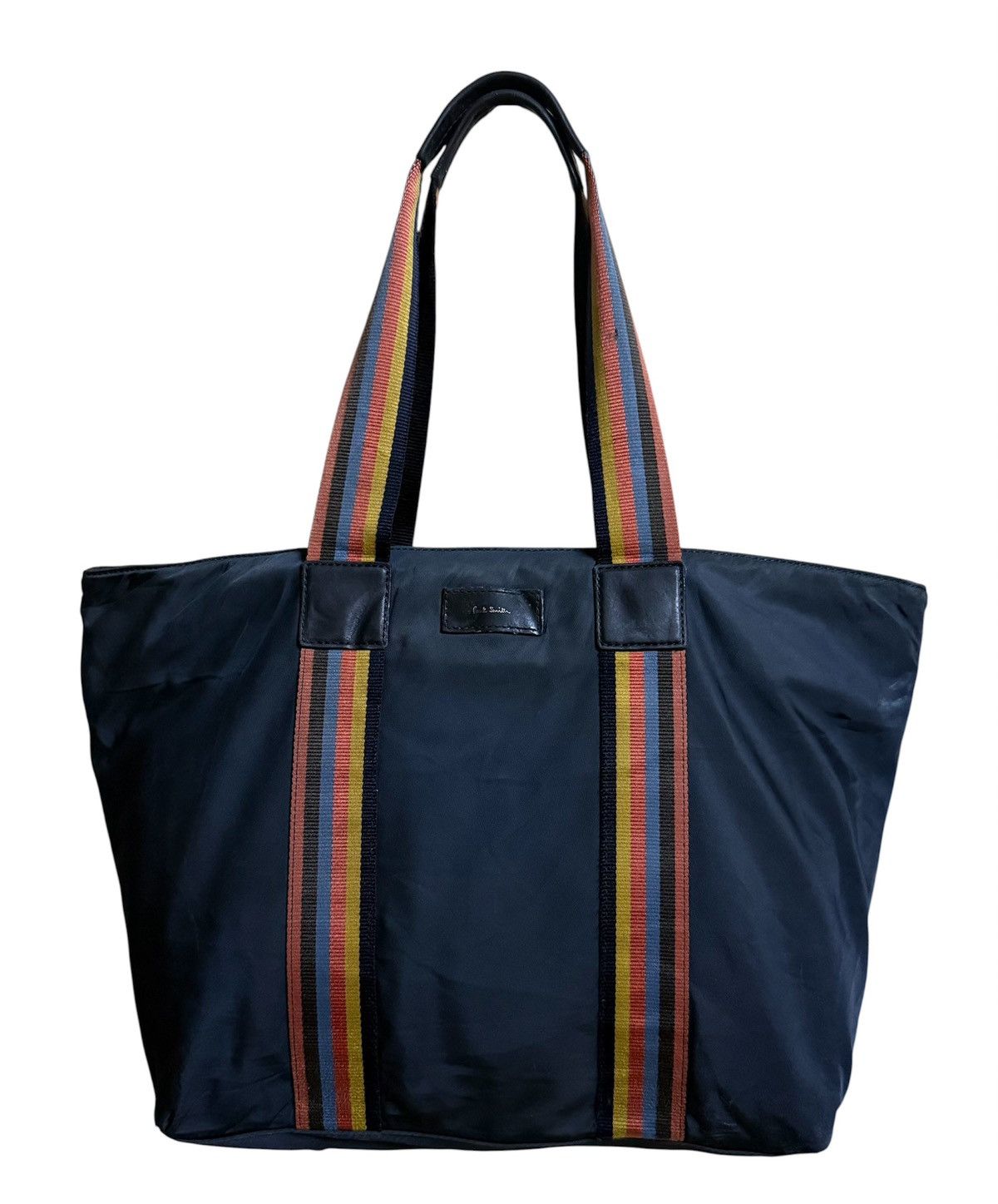 Paul Smith Paul Smith Navy Blue Nylon Leather Totes Bag Size ONE SIZE - 1 Thumbnail