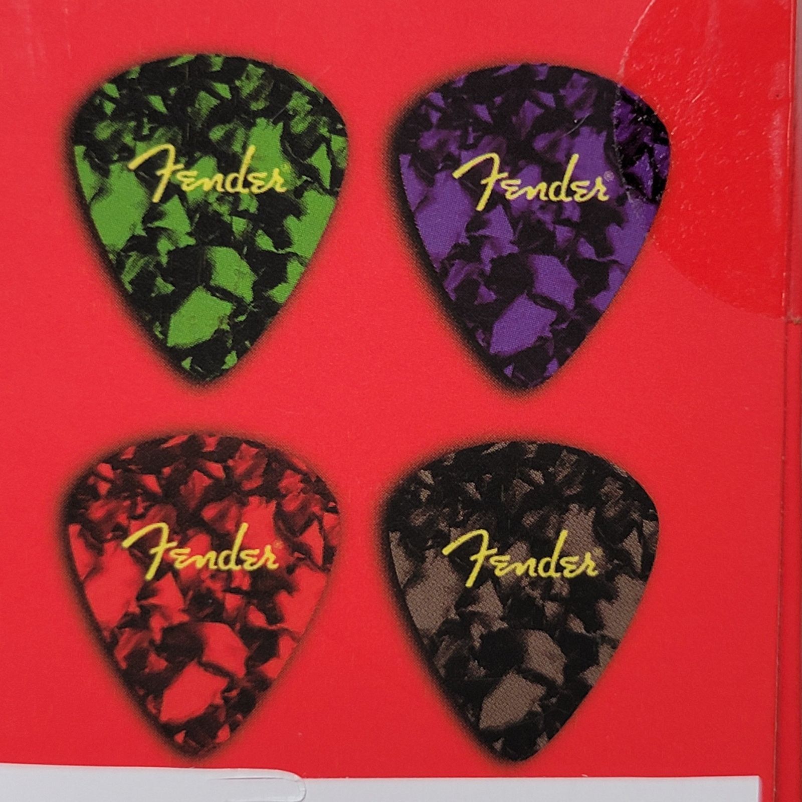 Fender Set of 4 FENDER Multi-Color Collectible Leather Coasters NEW Size ONE SIZE - 2 Thumbnail