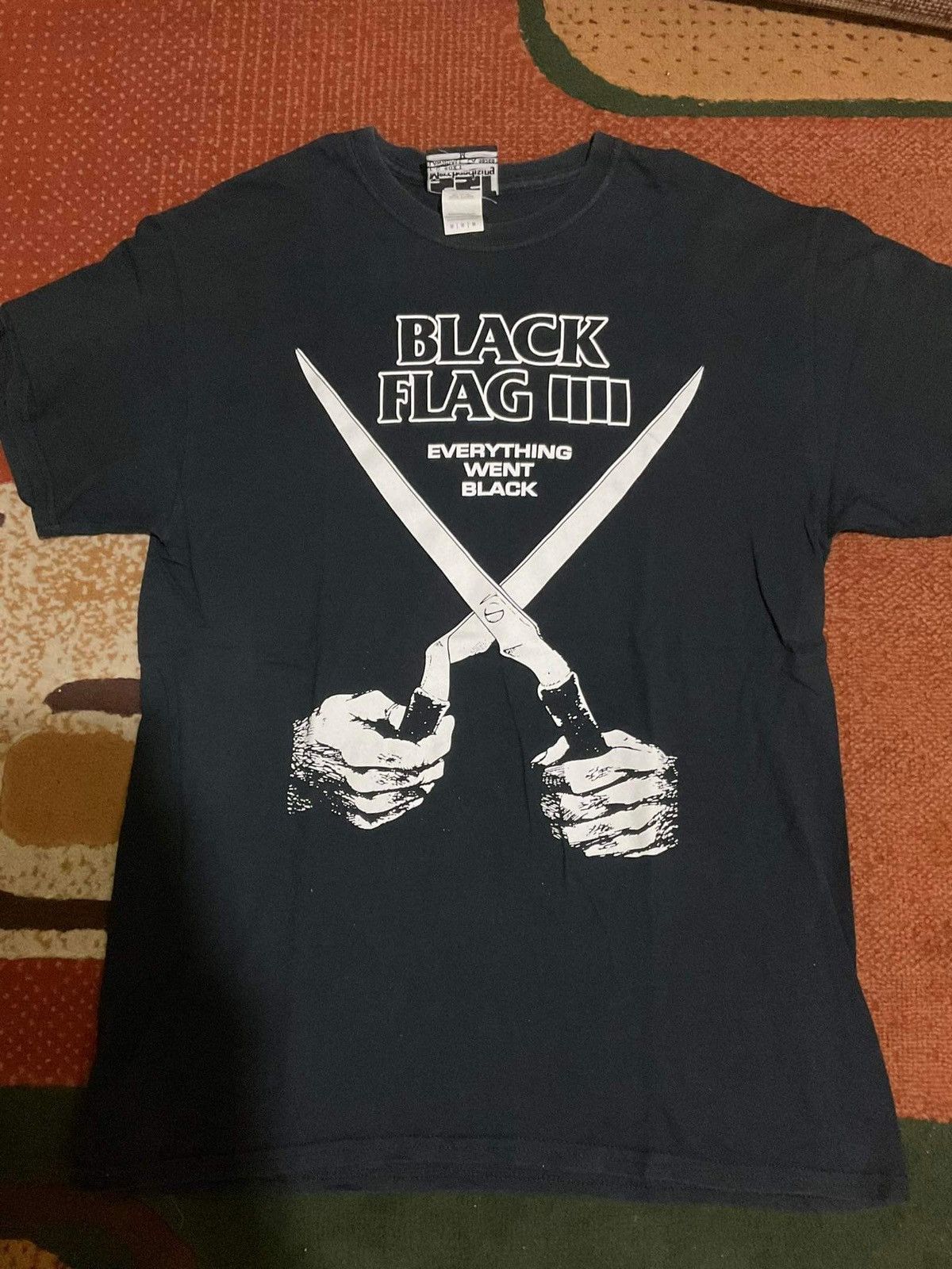 Vintage RARE Black Flag store Everything Went Black Shirt Men’s XL Punk Band