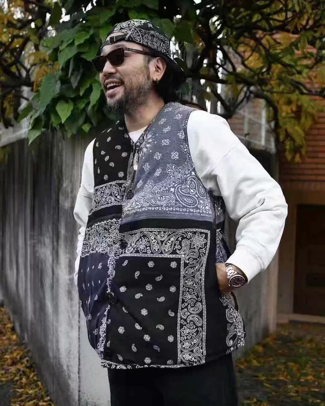 Visvim VISVIM 21 ICT KORA Down Vest beige 3 bandana blue Size US L / EU 52-54 / 3 - 7 Thumbnail