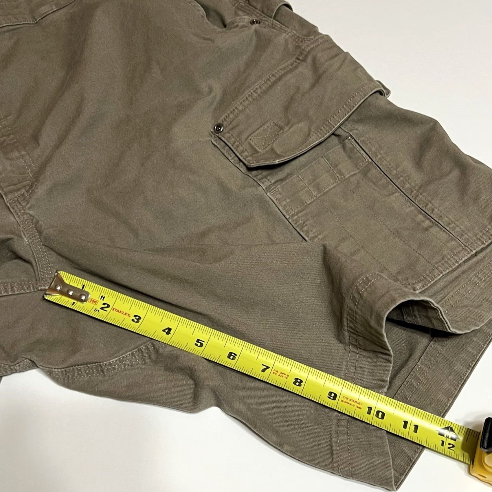 CO Duluth Fire Hose Cool Max Flex Carpenter Shorts Mens Size 48 Brown Cargo Workwear Stretch Pockets 10in Inseam Flat Front Zip Size US 32 / EU 48 - 5 Thumbnail