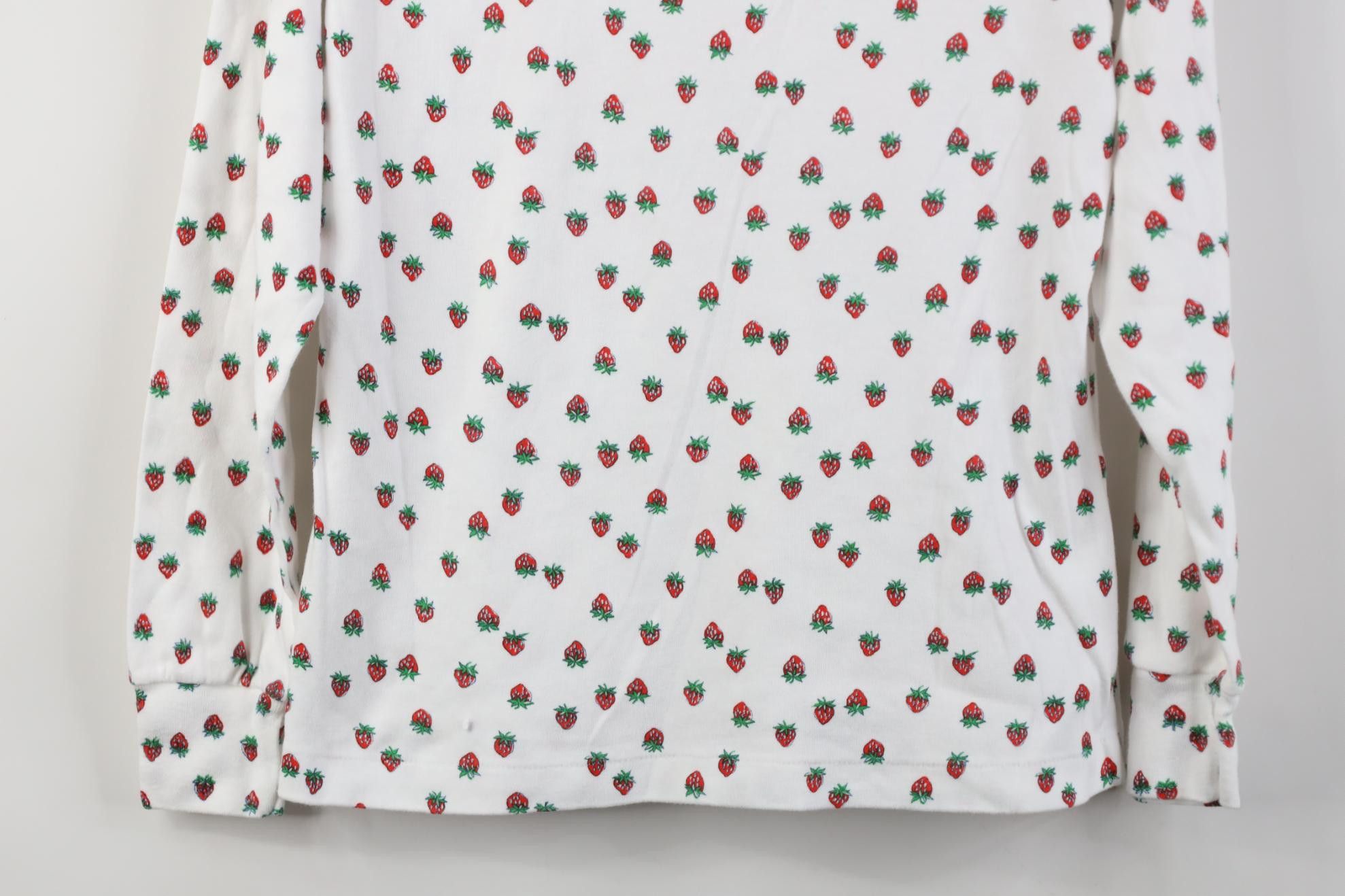 Vintage Vintage 90s Strawberry All Over Print Turtleneck T-Shirt Size M / US 6-8 / IT 42-44 - 3 Thumbnail