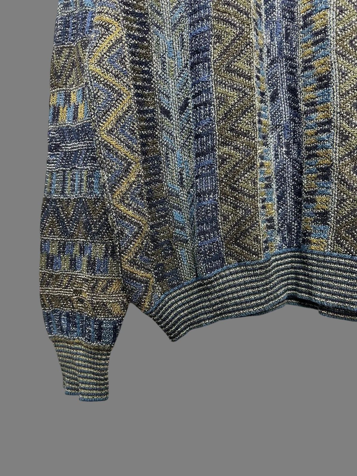 Coogi Vintage Harald’s Blue Pattern Knit Sweater Size 52 Size US L / EU 52-54 / 3 - 4 Thumbnail