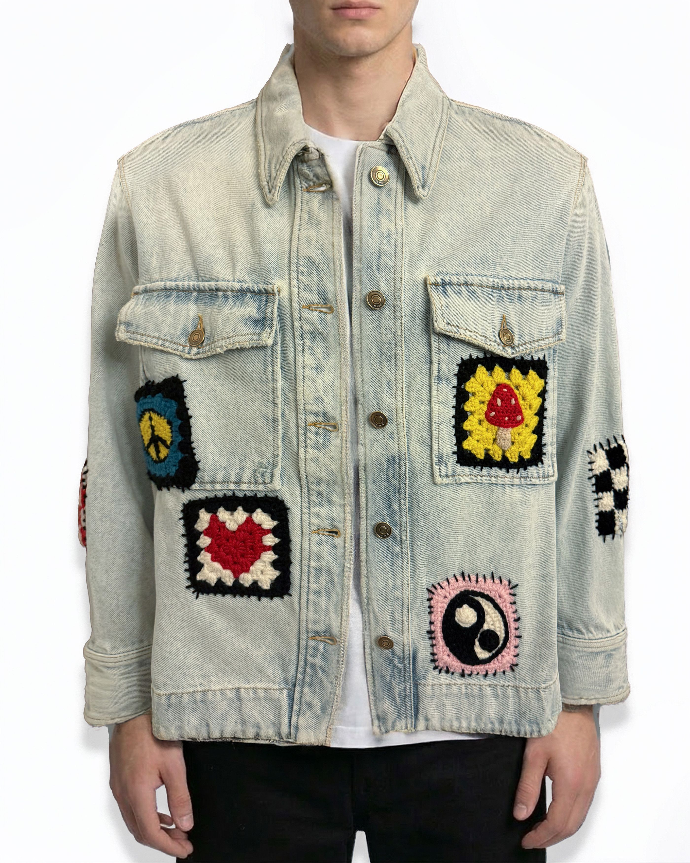 Alanui Alanui Northern Vibes Denim Jacket Size US S / EU 44-46 / 1 - 1 Thumbnail