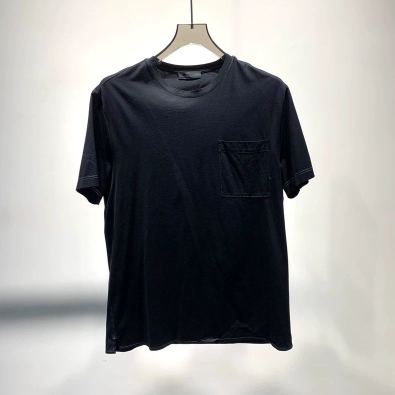 Prada Prada Solid Chest Pocket Short Sleeve T-shirt - dmc Size US L / EU 52-54 / 3 - 1 Thumbnail