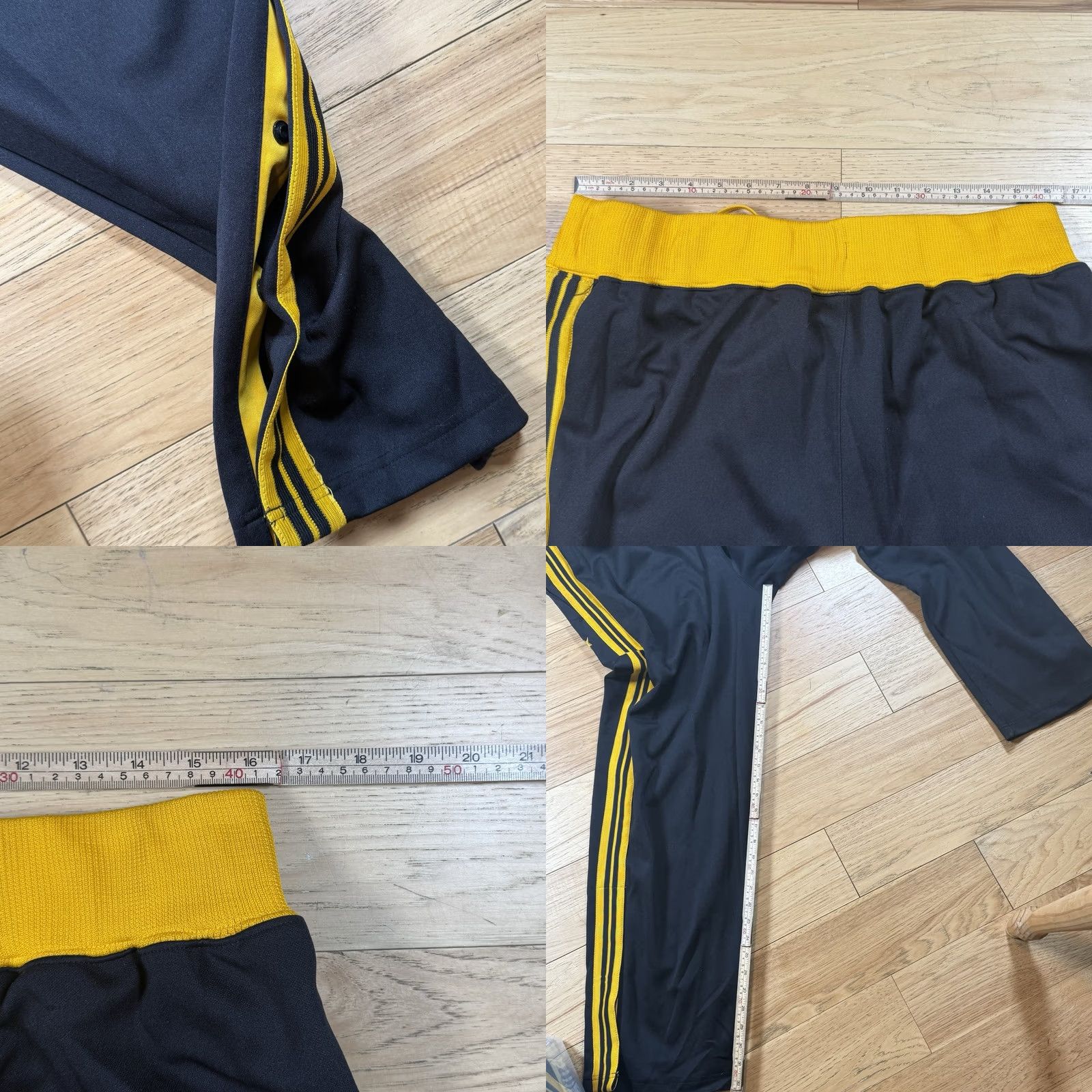 Starter VINTAGE Starter Track Pants Mens L Black Yellow Ankle Breakaway Basketball Paint? (Note: Unable to determine due to constraints) Size US 33 - 8 Thumbnail