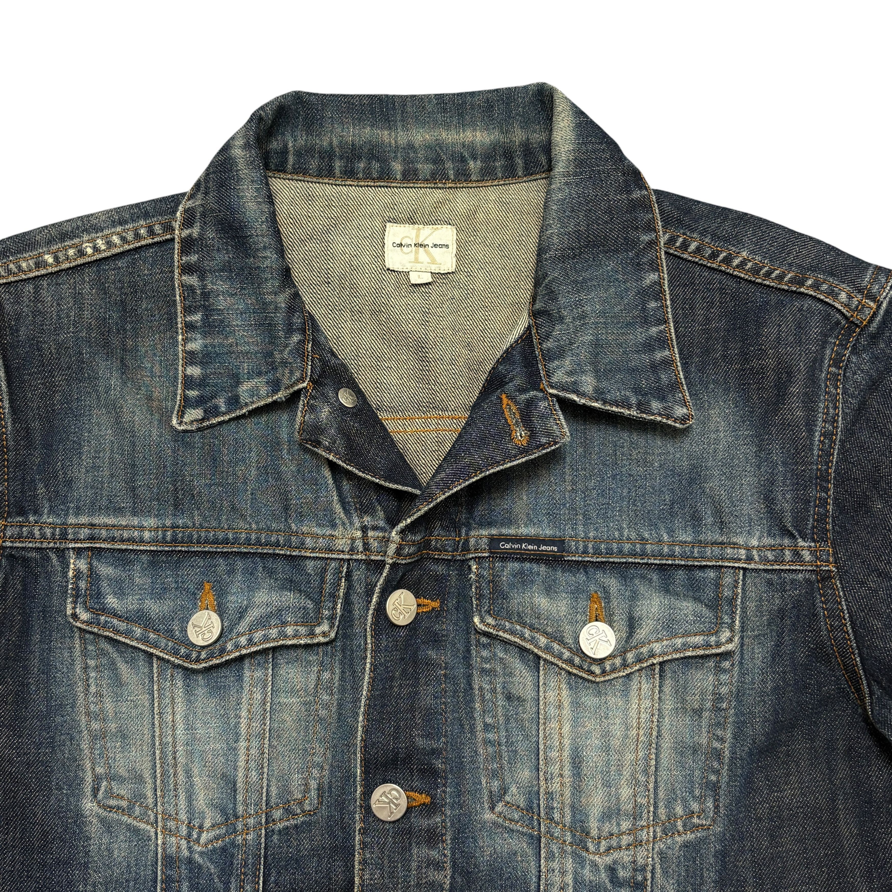 Calvin Klein Vintage Calvin Klein Jeans Y2K Womens Denim Jacket Trucker Size L / US 10 / IT 46 - 6 Thumbnail