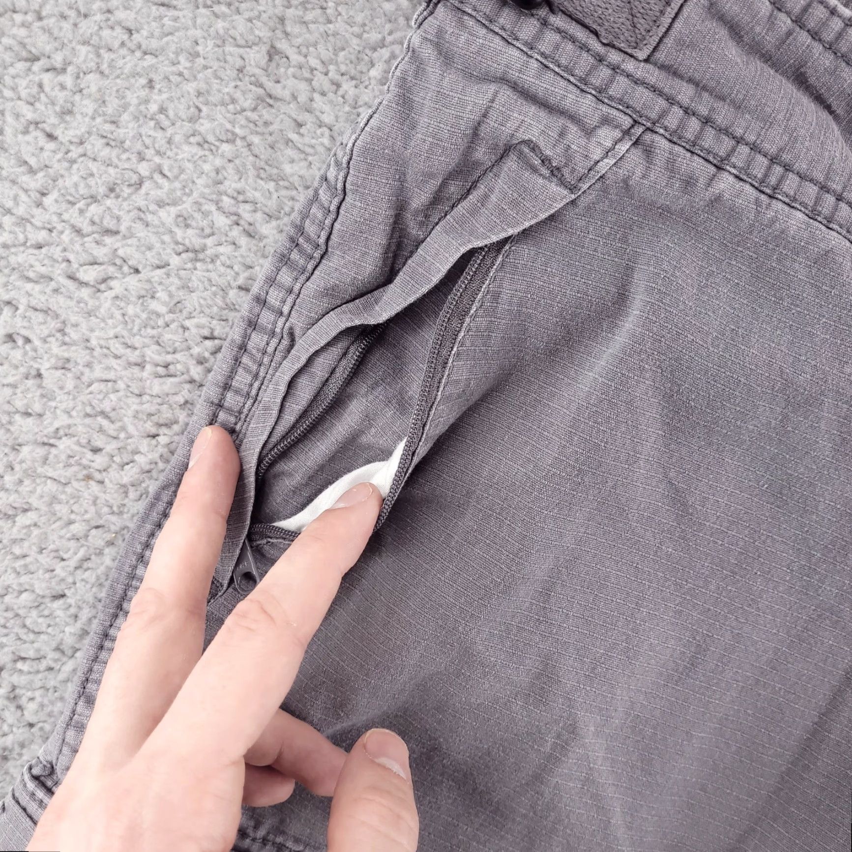 Vintage Goodfellow Cargo Shorts Mens 38 Gray Ripstop Distressed Workwear Size US 38 / EU 54 - 5 Thumbnail