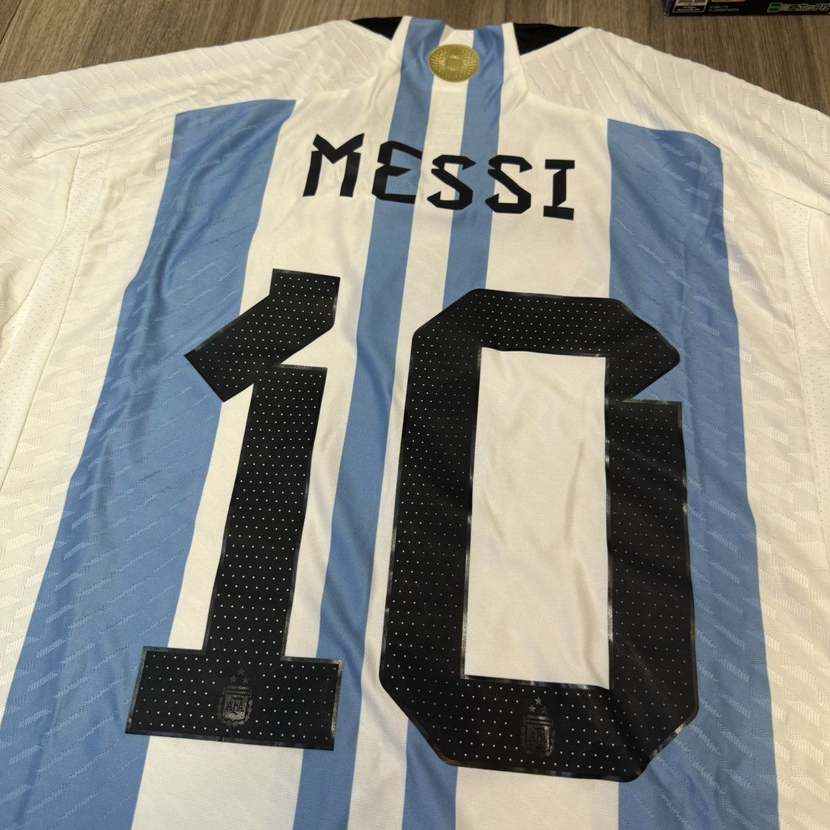 Adidas Argentina 22/23 player issue home shirt #10 Messi (Bnwt) Size US L / EU 52-54 / 3 - 4 Thumbnail