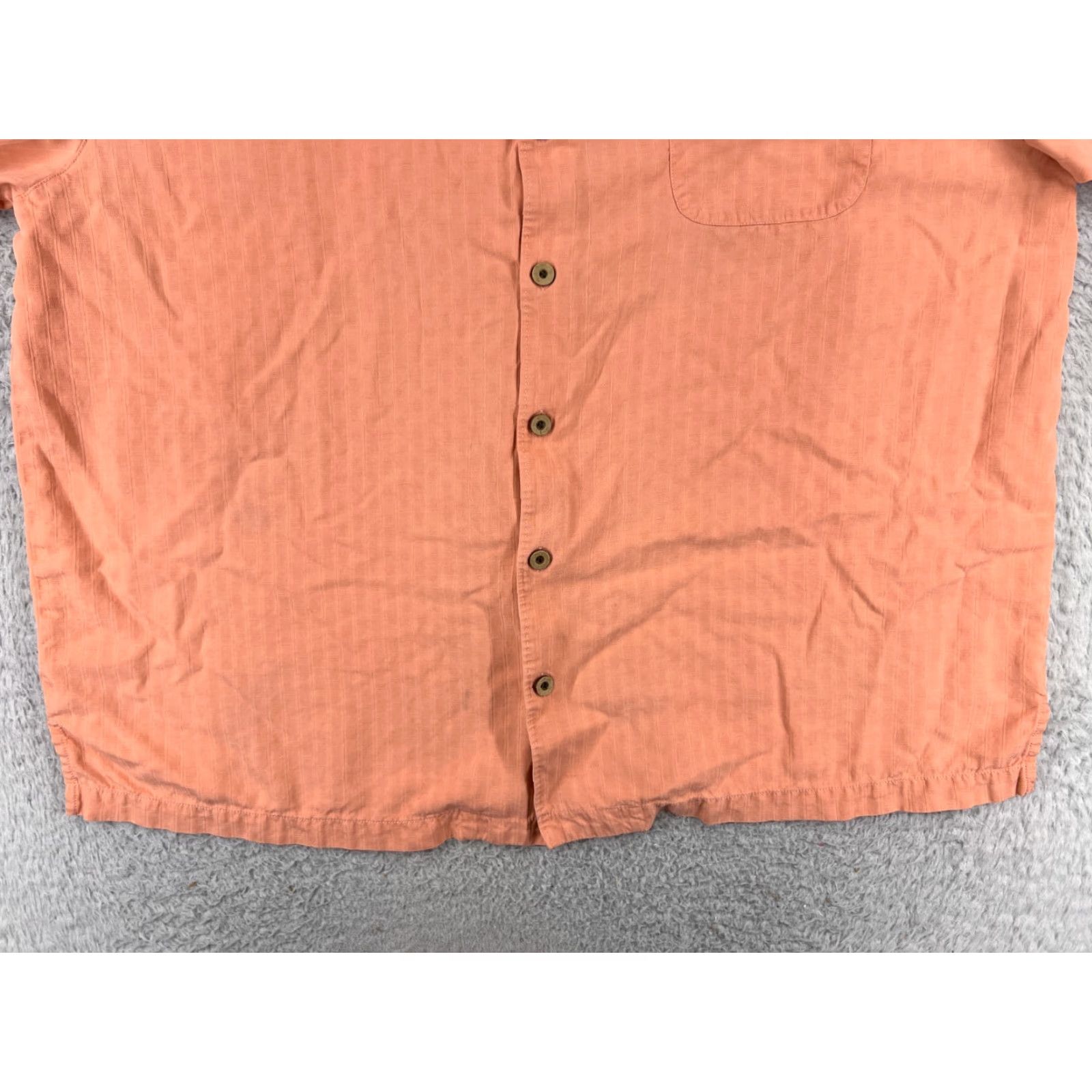 Tommy Bahama Tommy Bahama Shirt Men XLX Orange Button Up Hawaiian Silk Vacation Size US XL / EU 56 / 4 - 7 Thumbnail