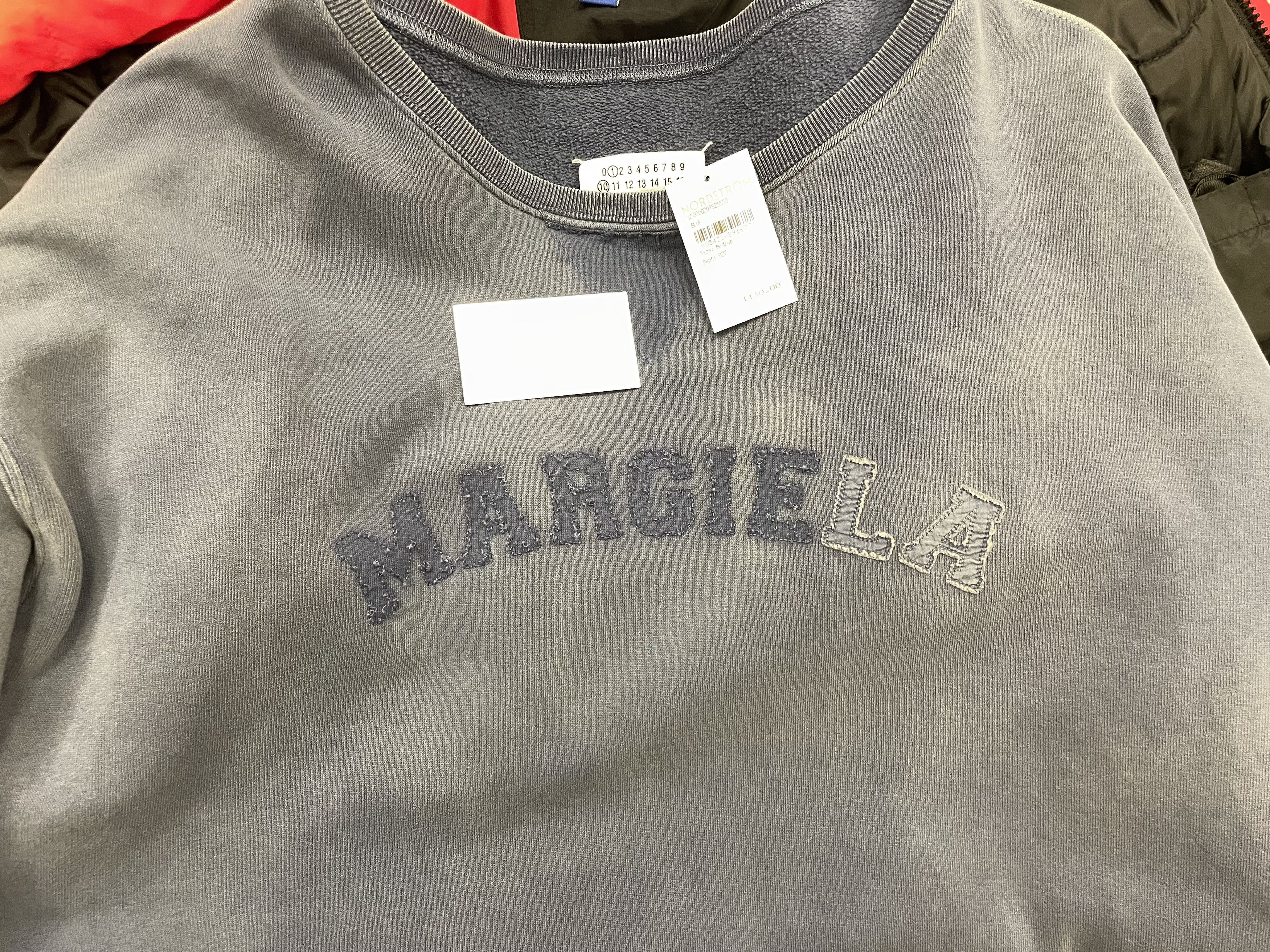 Maison Margiela Maison Margiela Distressed Appliqué Sweatshirt Retail: $1160 Size US M / EU 48-50 / 2 - 2 Thumbnail