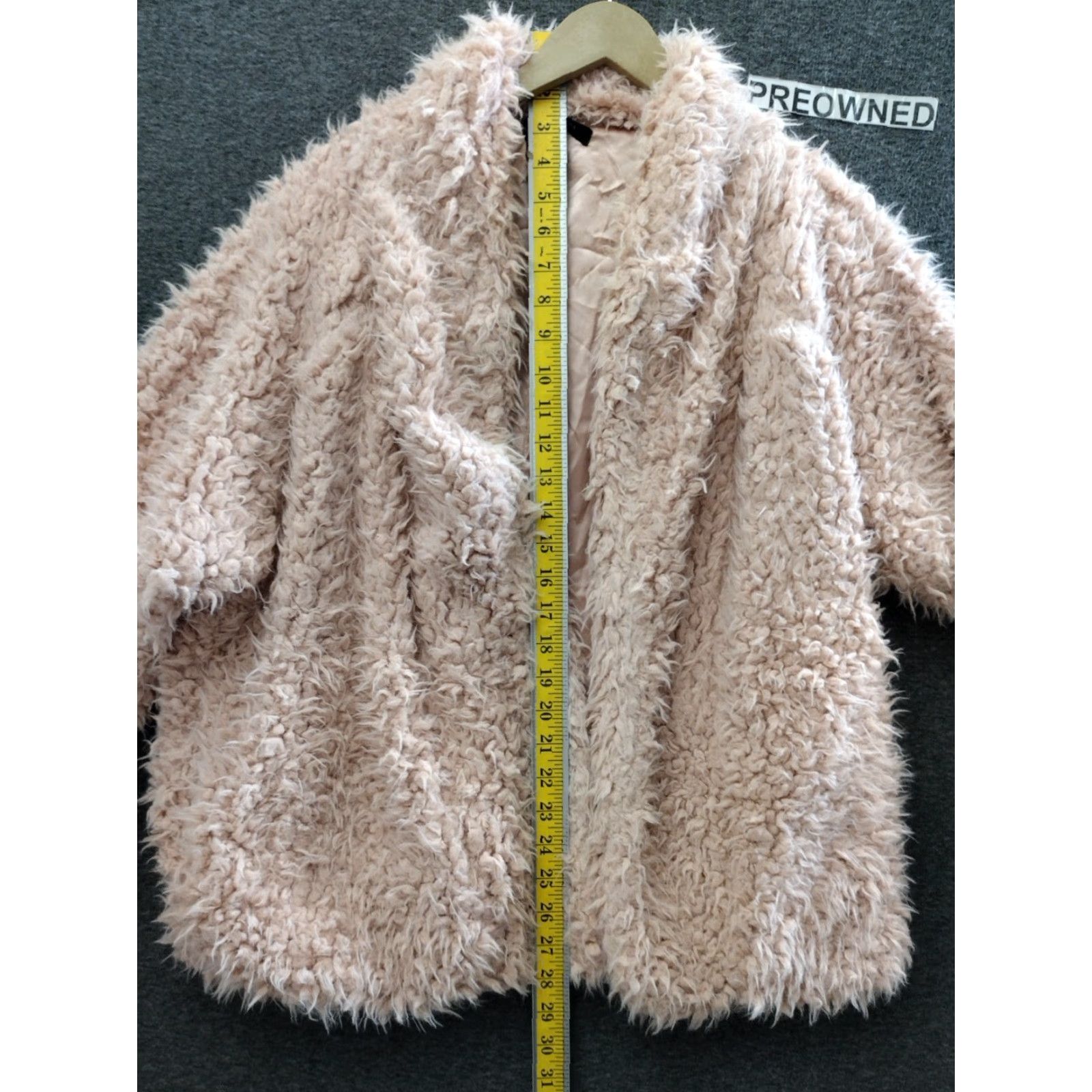 Vintage Romeo & Juliet Couture Jacket Women Faux Fur Beige Small Lining Polyester Fur Trim Casual Party/Cocktail Blended Fabric Lightweight Short Size S / US 4 / IT 40 - 4 Thumbnail