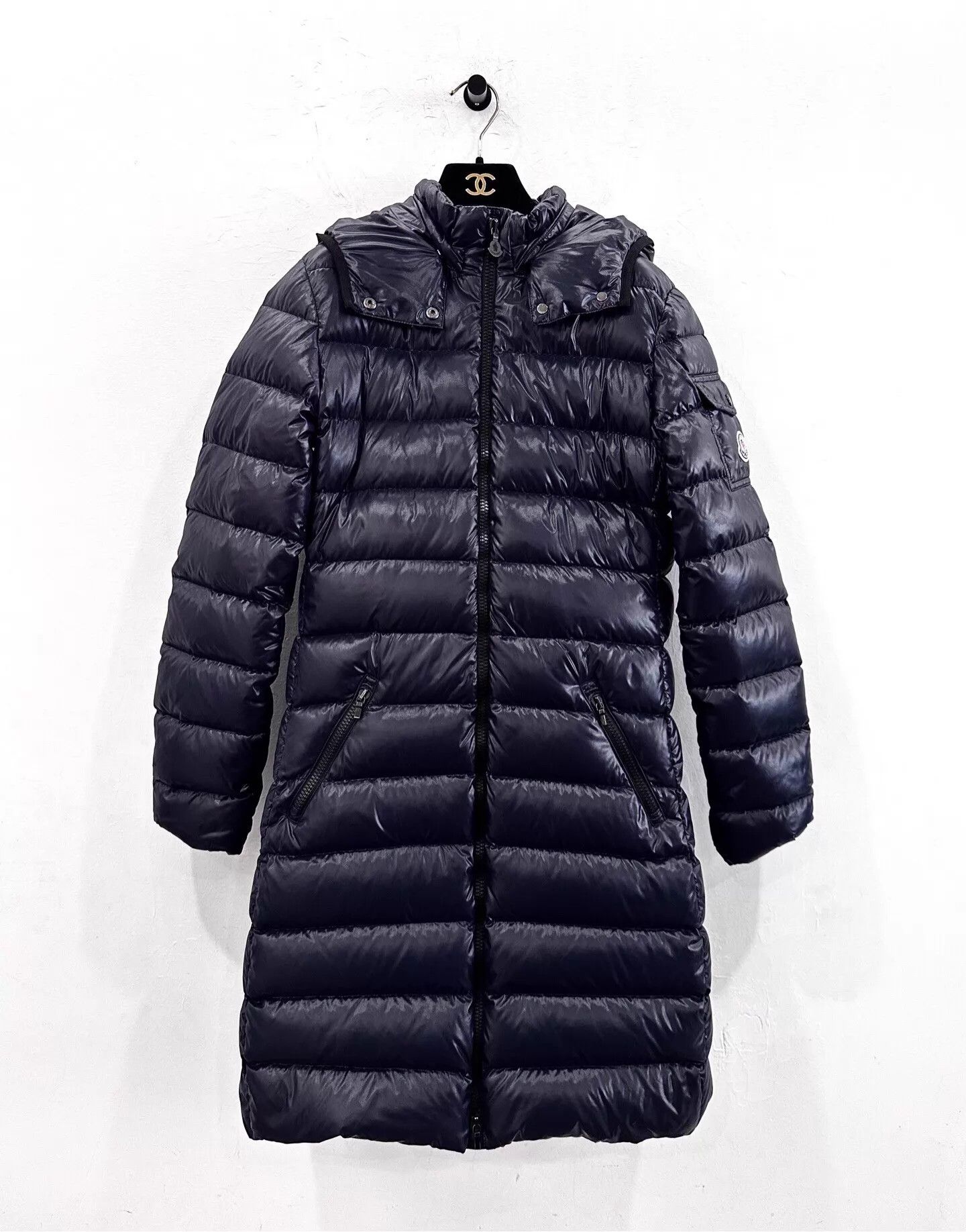 Moncler Moncler Moka Kids Black Logo Down Jacket 14Y Size XS / US 0-2 / IT 36-38 - 1 Thumbnail