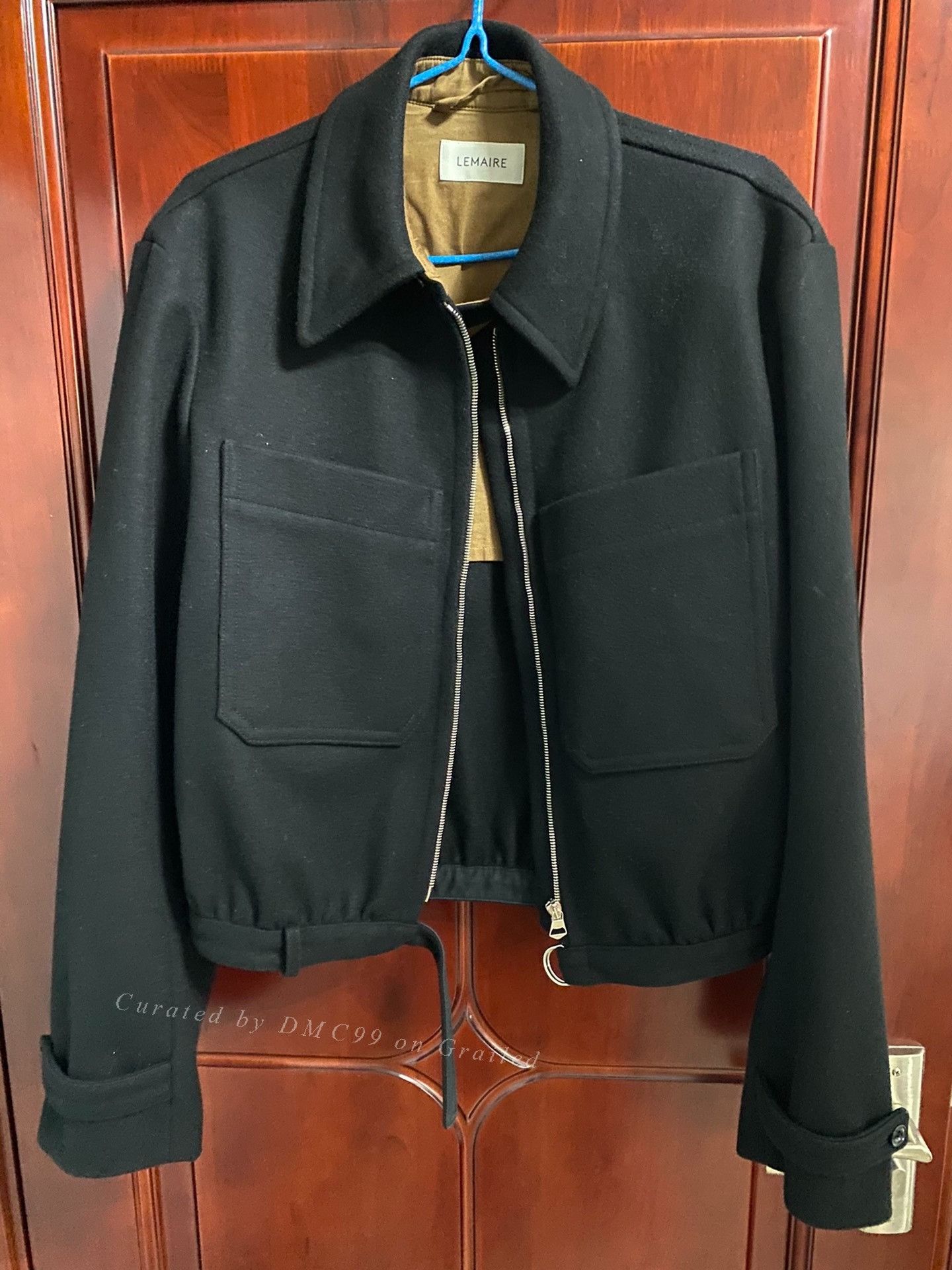 Lemaire Stand Collar Overshirt Zinc Size 44 22AW | Grailed