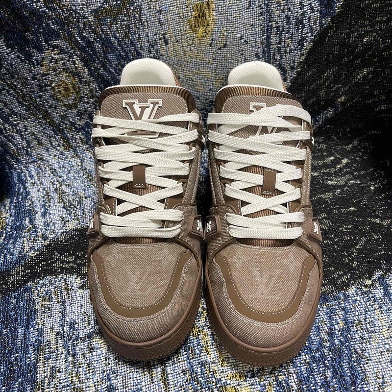Louis Vuitton Louis Vuitton Trainer Low-Top Canvas Sneakers -2508 Size US 8.5 / EU 41-42 - 2 Thumbnail