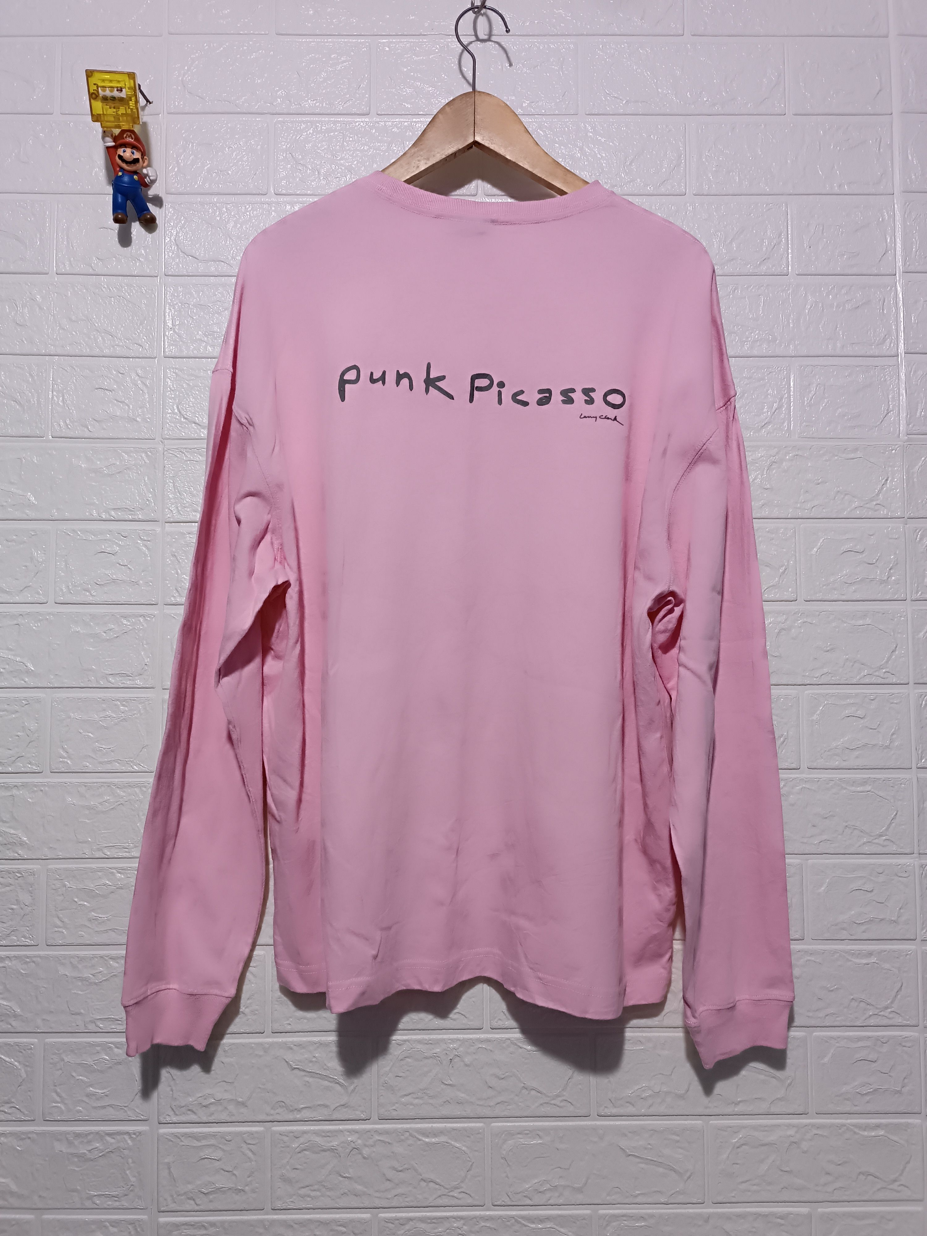 Japanese Brand Larry Clark Punk Picasso Pink Boxy Fit Long Sleeve Tee M Size US M / EU 48-50 / 2 - 2 Thumbnail
