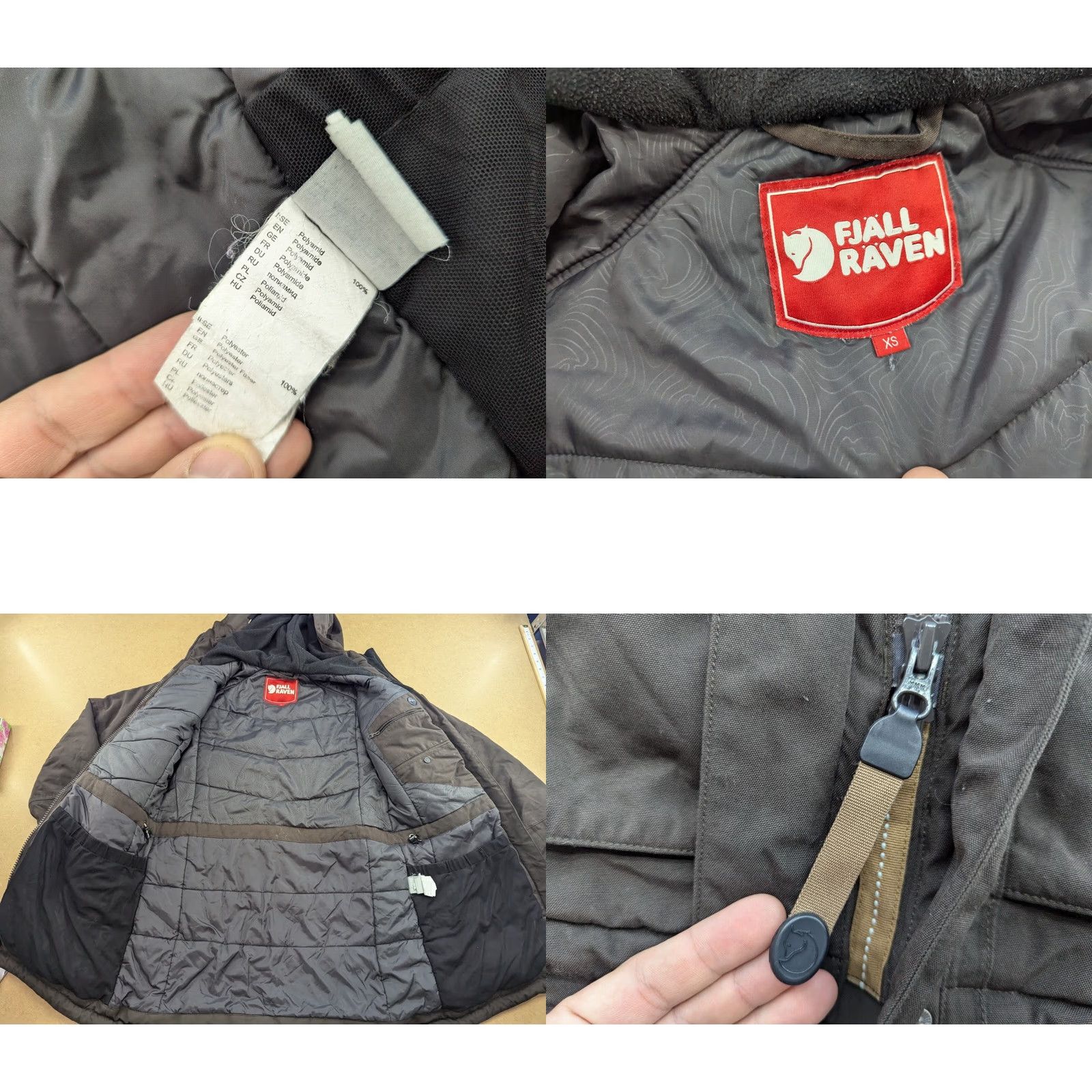 Vintage Fjällräven Nuuk Balalt Gray Winter Parka Jacket Womens XS Hooded Size XS / US 0-2 / IT 36-38 - 9 Thumbnail