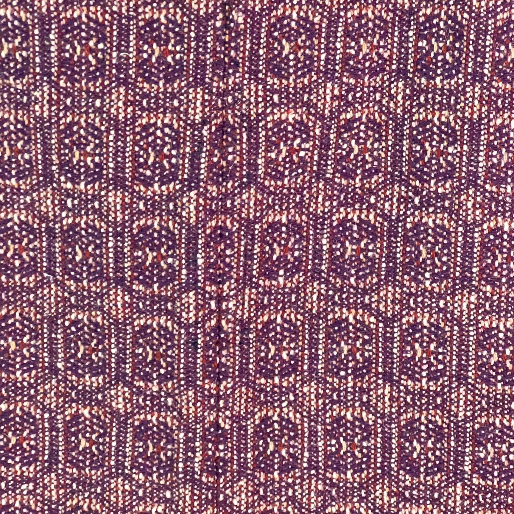 Vintage Wool Pencil Skirt Women Size 14 Purple Geometric Print Size 36" / US 14 / IT 50 - 5 Thumbnail