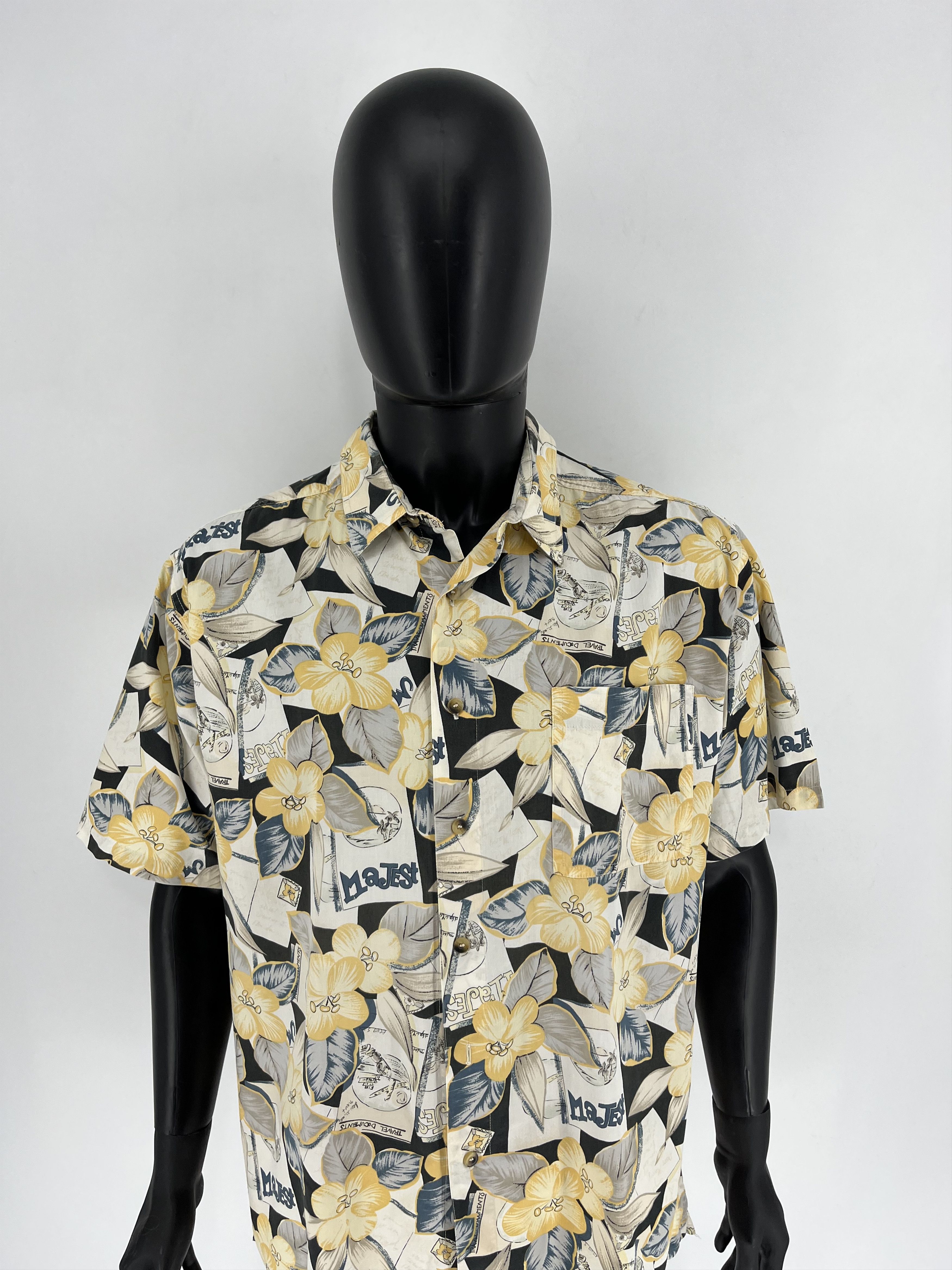 Vintage Vintage Art Streetwear Hawaiian Travis Scott style Size US L / EU 52-54 / 3 - 5 Thumbnail