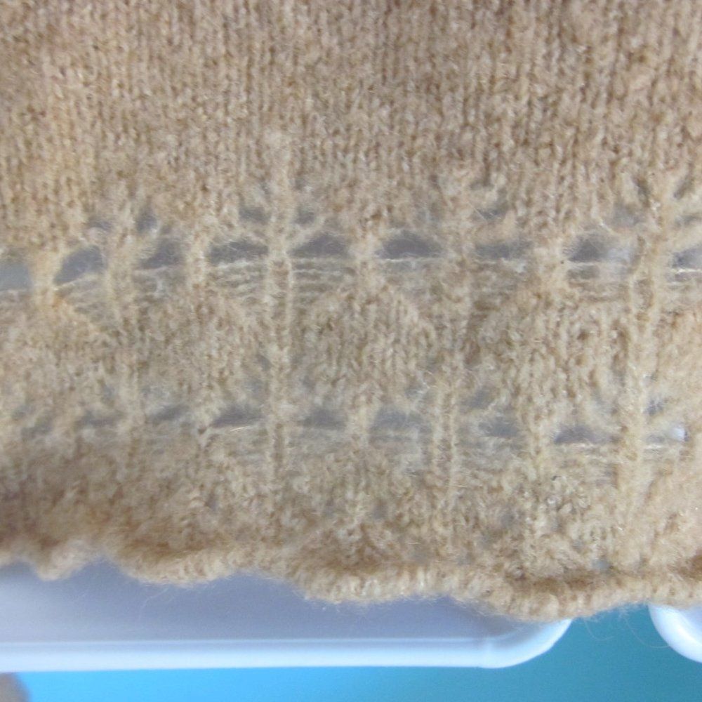 Vintage Dolce Emozione Camel Hair & Wool Pullover Sweater Size 10 (1 Size L / US 10 / IT 46 - 9 Thumbnail