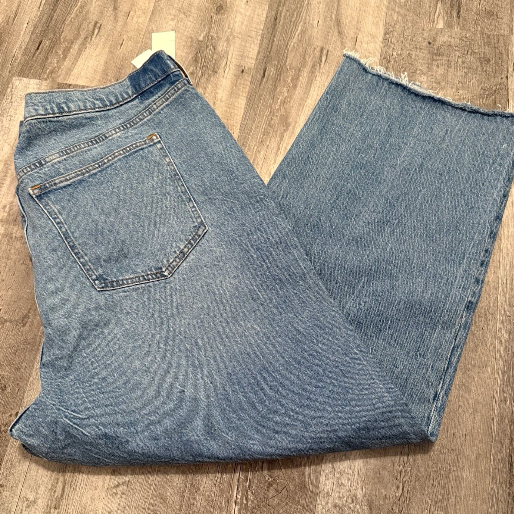 Abercrombie & Fitch Abercrombie & Fitch The 90s Relaxed Jean High Rise Womens 36 22 Short Blue NEW Size 32" / US 10 / IT 46 - 5 Thumbnail
