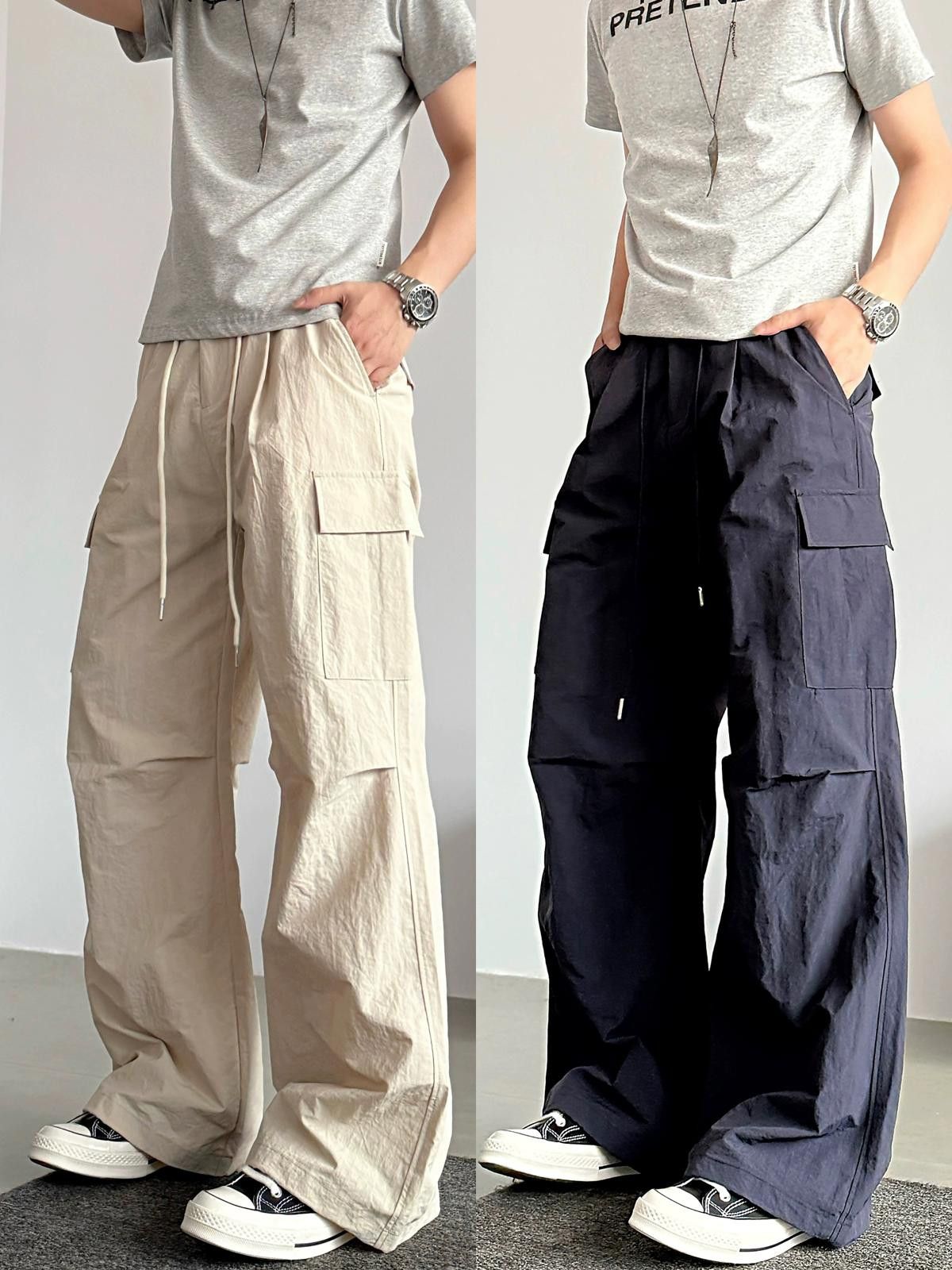 Other Wide Leg Cargo Pants, Loose Fit Trousers Size US 32 / EU 48 - 5 Thumbnail