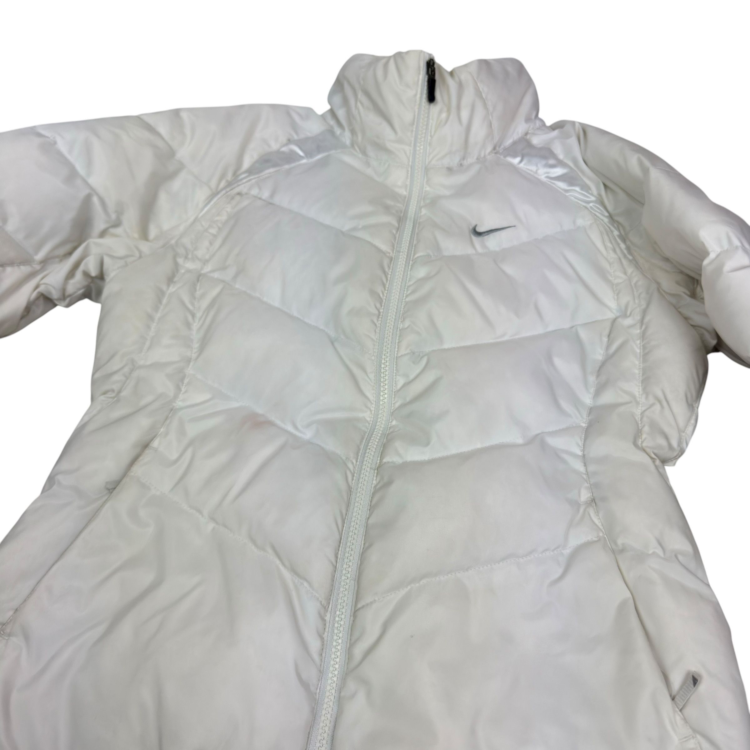 Nike Nike The Athletic Dept Women's White Puffer Jacket S (4-6) Size S / US 4 / IT 40 - 4 Thumbnail