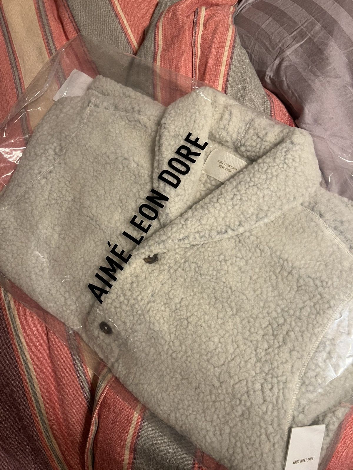 Aime Leon Dore Shawl Collar Fleece Pullover Size US L / EU 52-54 / 3 - 3 Thumbnail