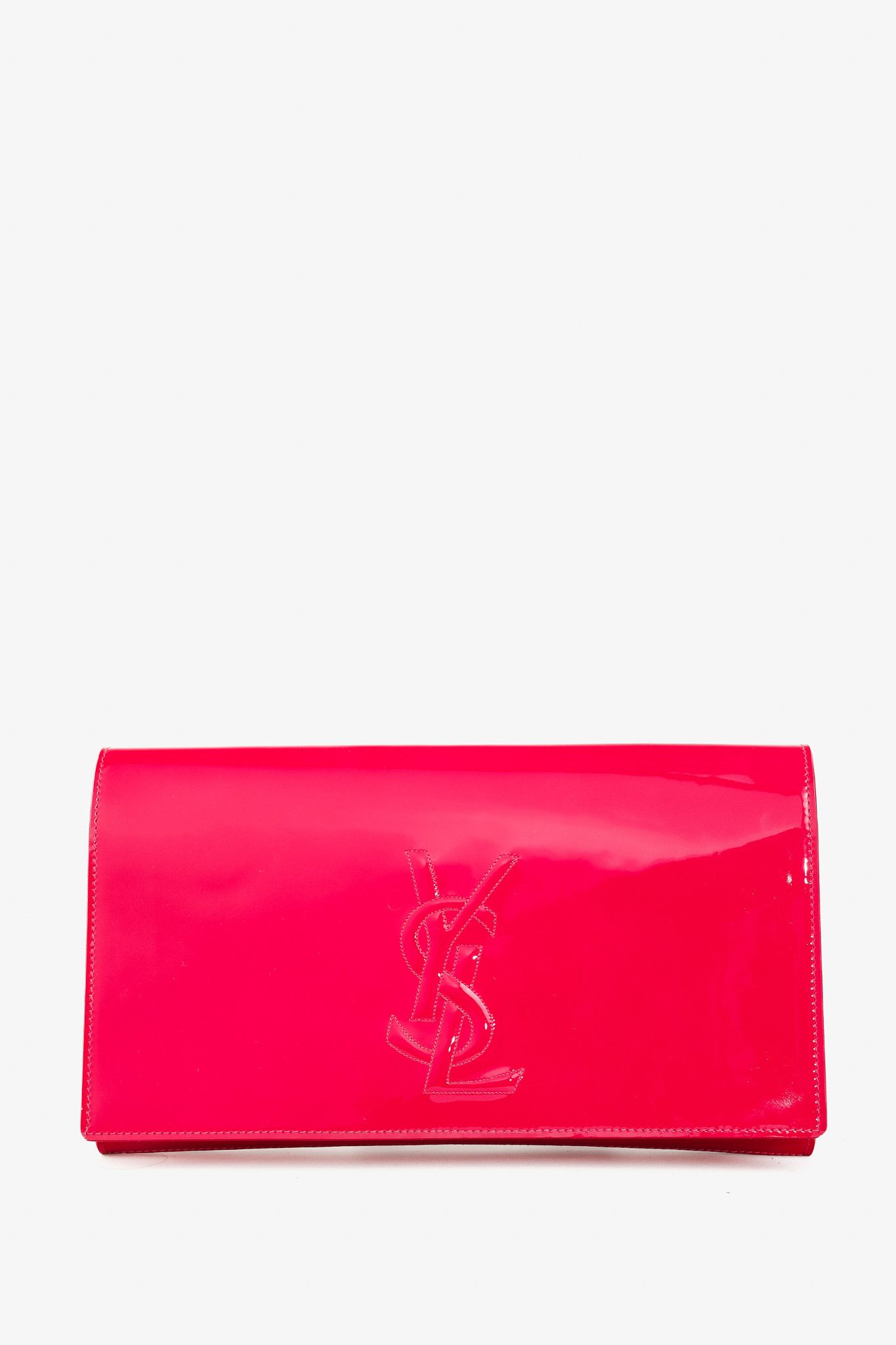Saint Laurent Paris Saint Laurent Belle de Jour Clutch Patent Leather Clutch Size ONE SIZE - 1 Thumbnail