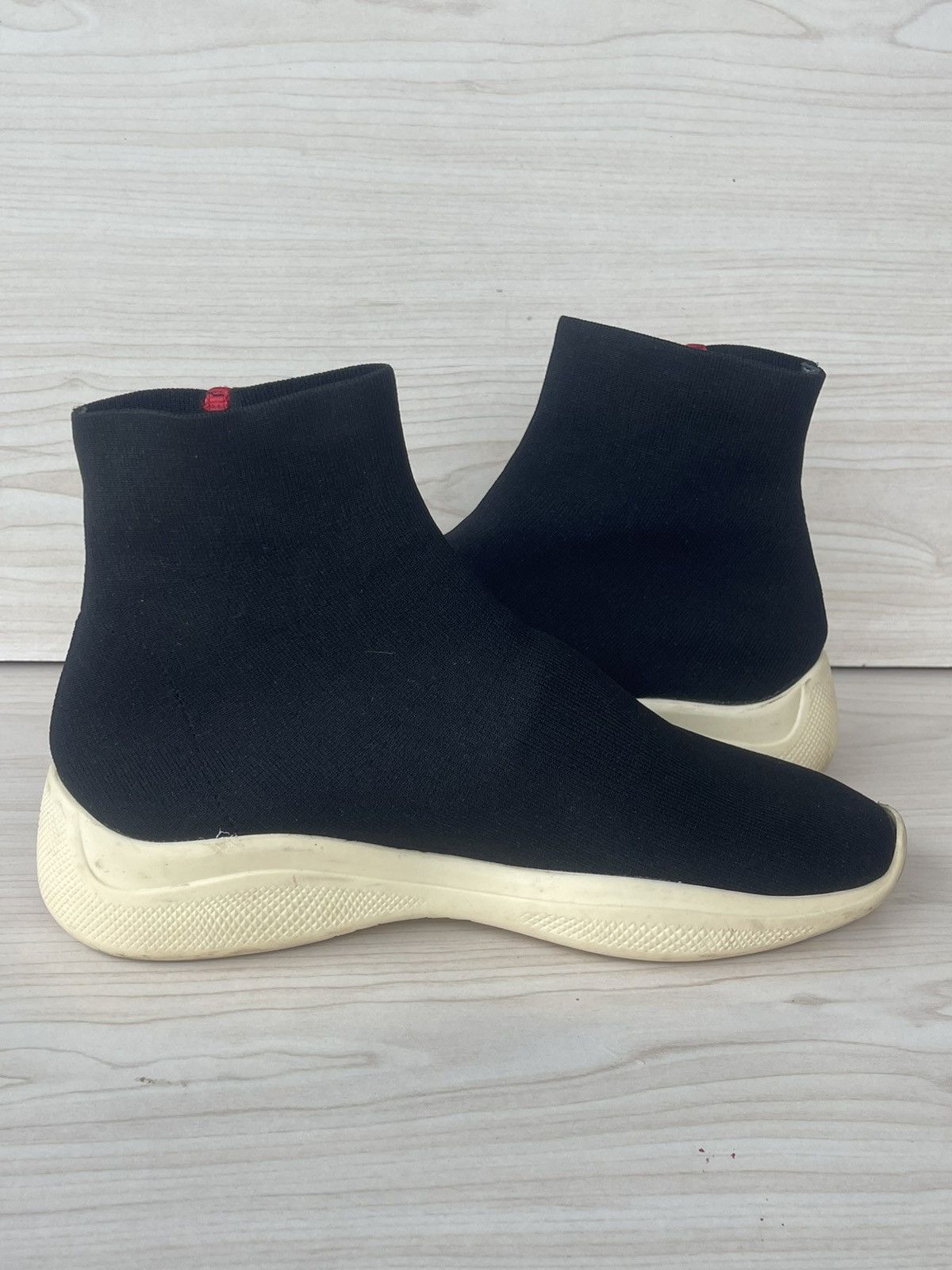Prada Prada Linea Rossa Sock Sneakers. Size US 10 / EU 43 - 4 Thumbnail